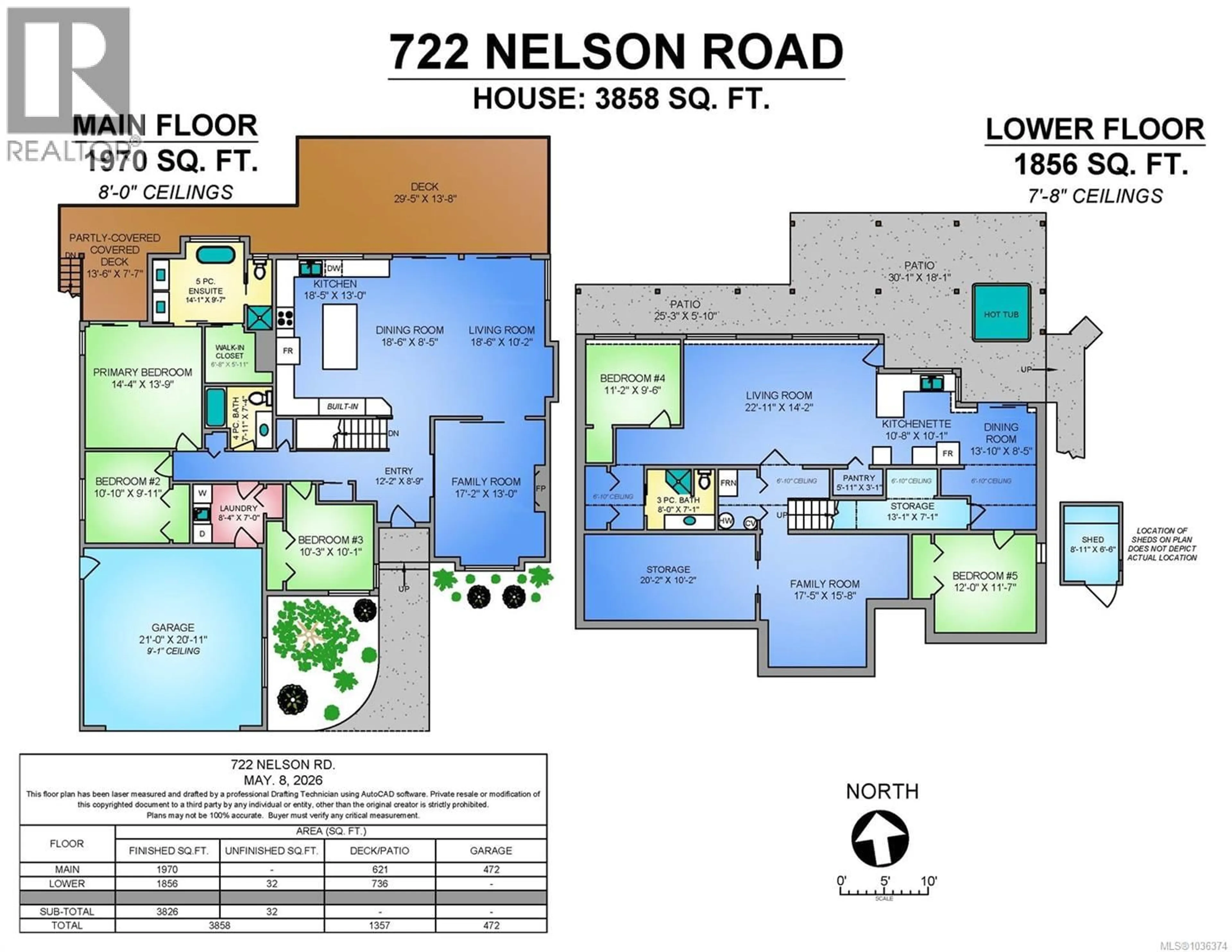 Floor plan for 722 NELSON ROAD, Campbell River British Columbia V9H1S1