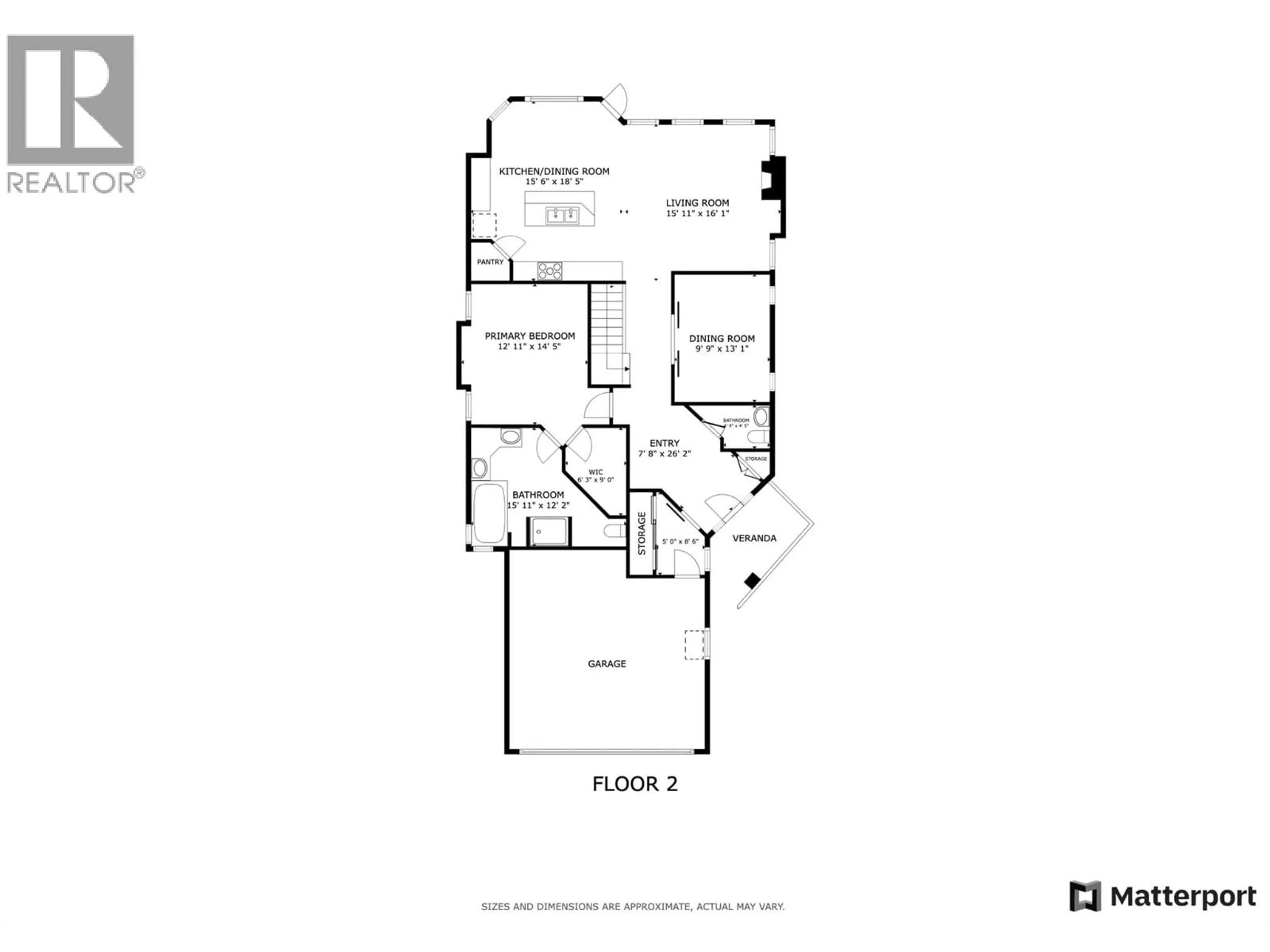 Floor plan for 5046 SOUTH RIDGE DRIVE, Kelowna British Columbia V1W4W7