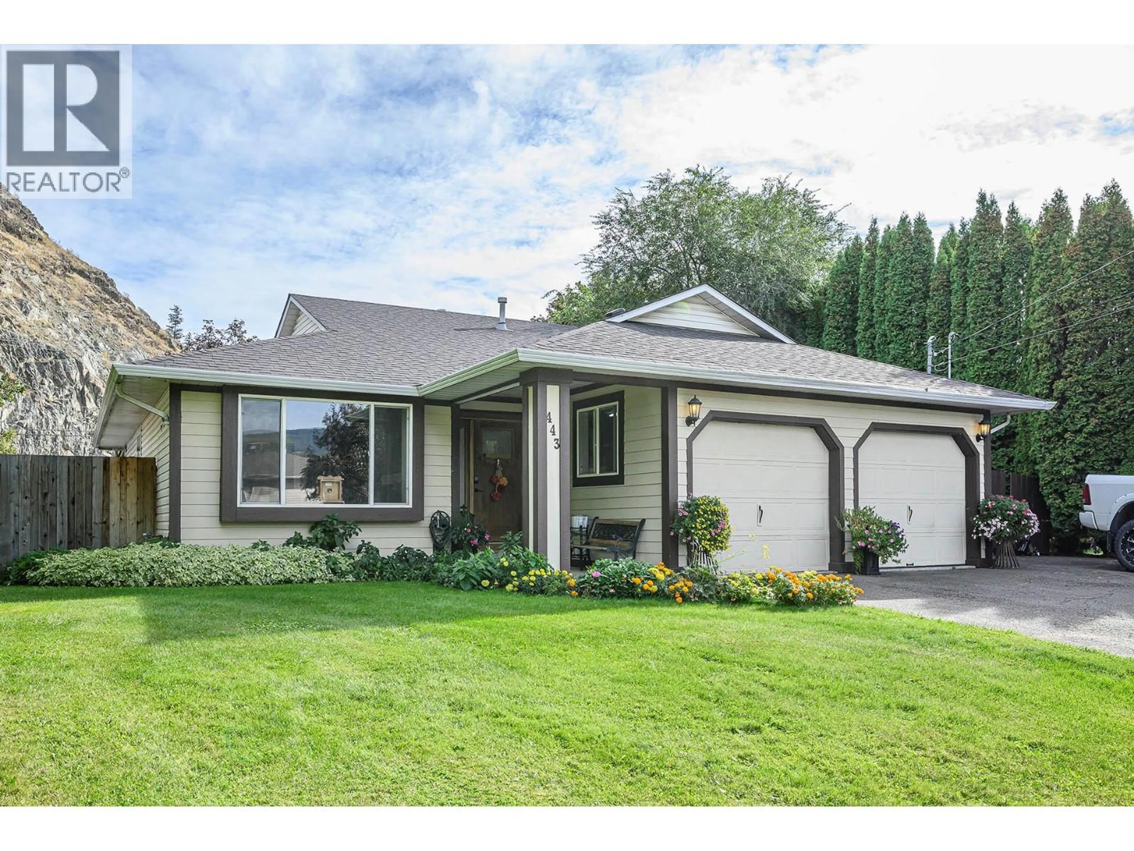 Home with vinyl exterior material, street for 443 REIGHMOUNT DRIVE, Kamloops British Columbia V2H1L8