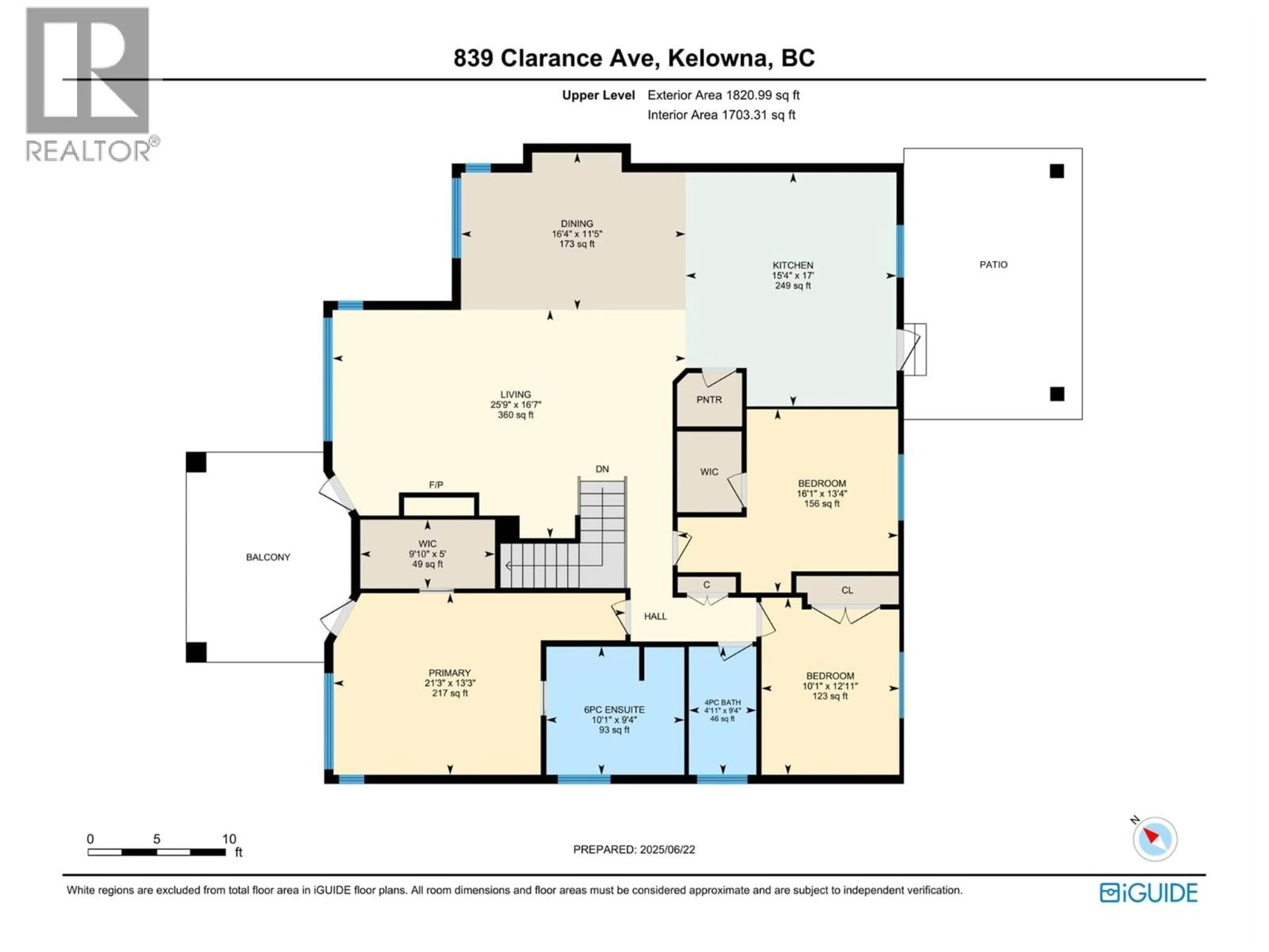 Floor plan for 839 CLARANCE AVENUE, Kelowna British Columbia V1W5H4