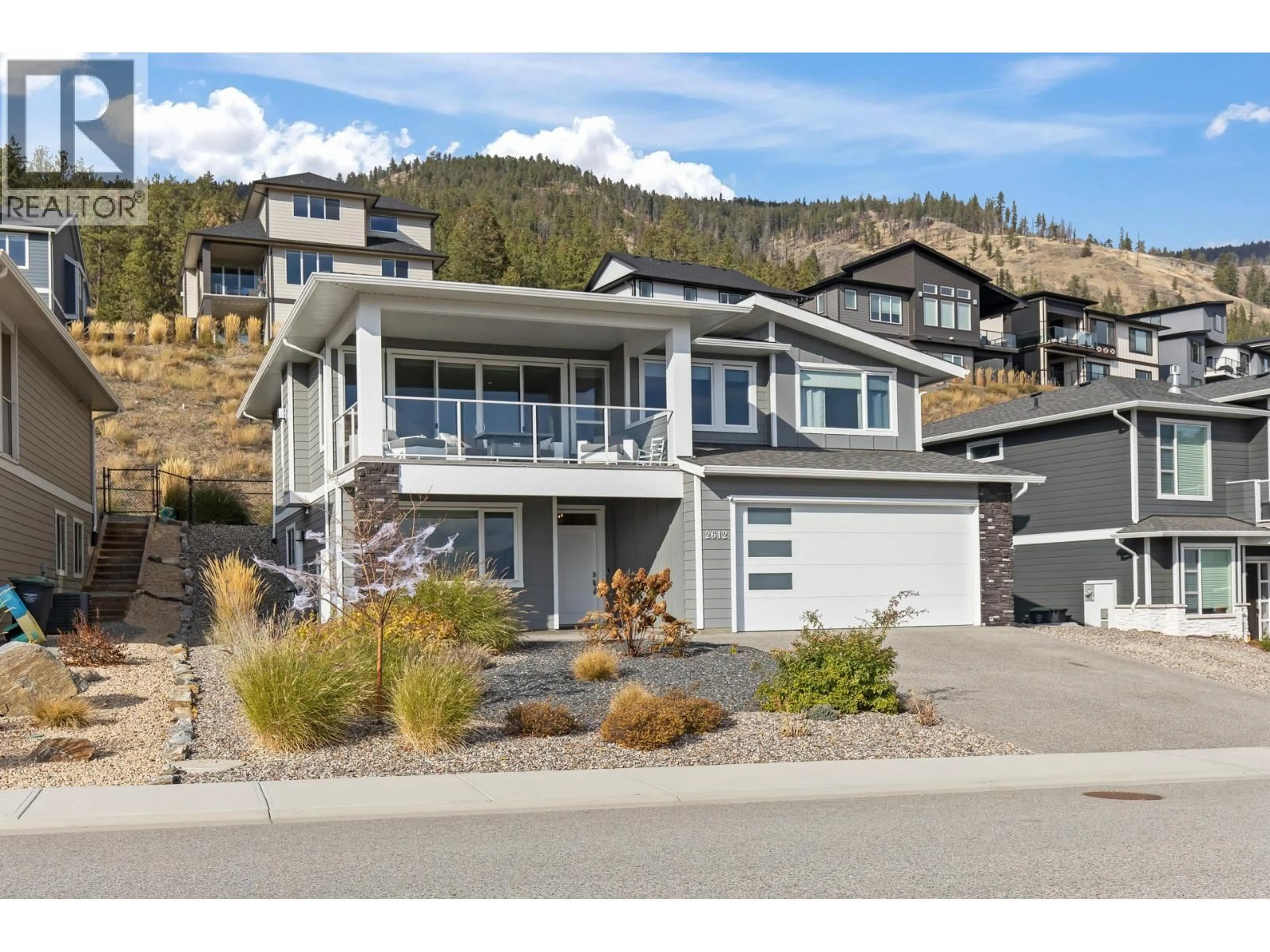 Home with vinyl exterior material, mountain view for 2612 PARAMOUNT DRIVE, West Kelowna British Columbia V4T3N3