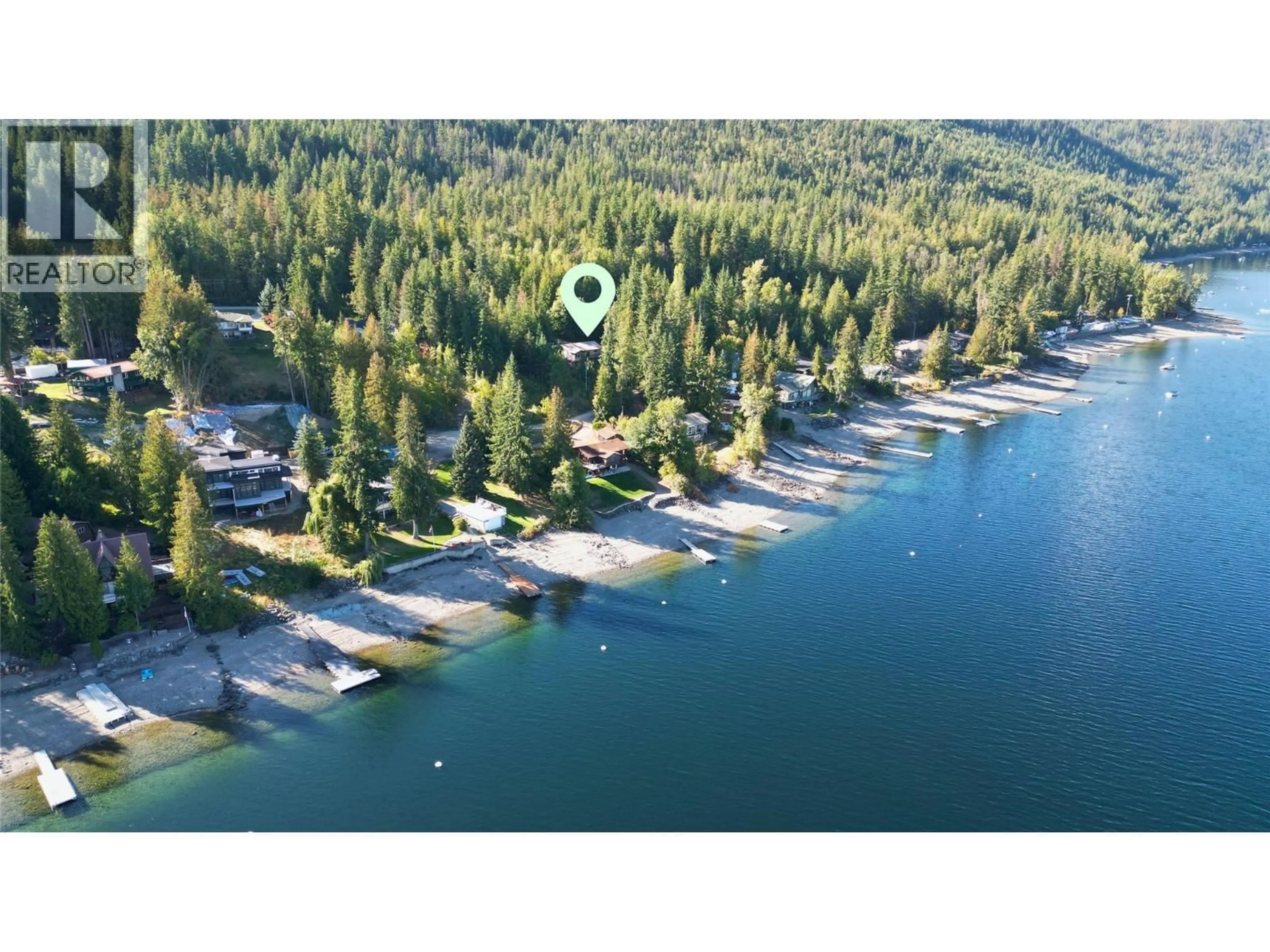 A pic from outside/outdoor area/front of a property/back of a property/a pic from drone, water/lake/river/ocean view for 4265 EAGLE BAY ROAD, Eagle Bay British Columbia V0E1T0