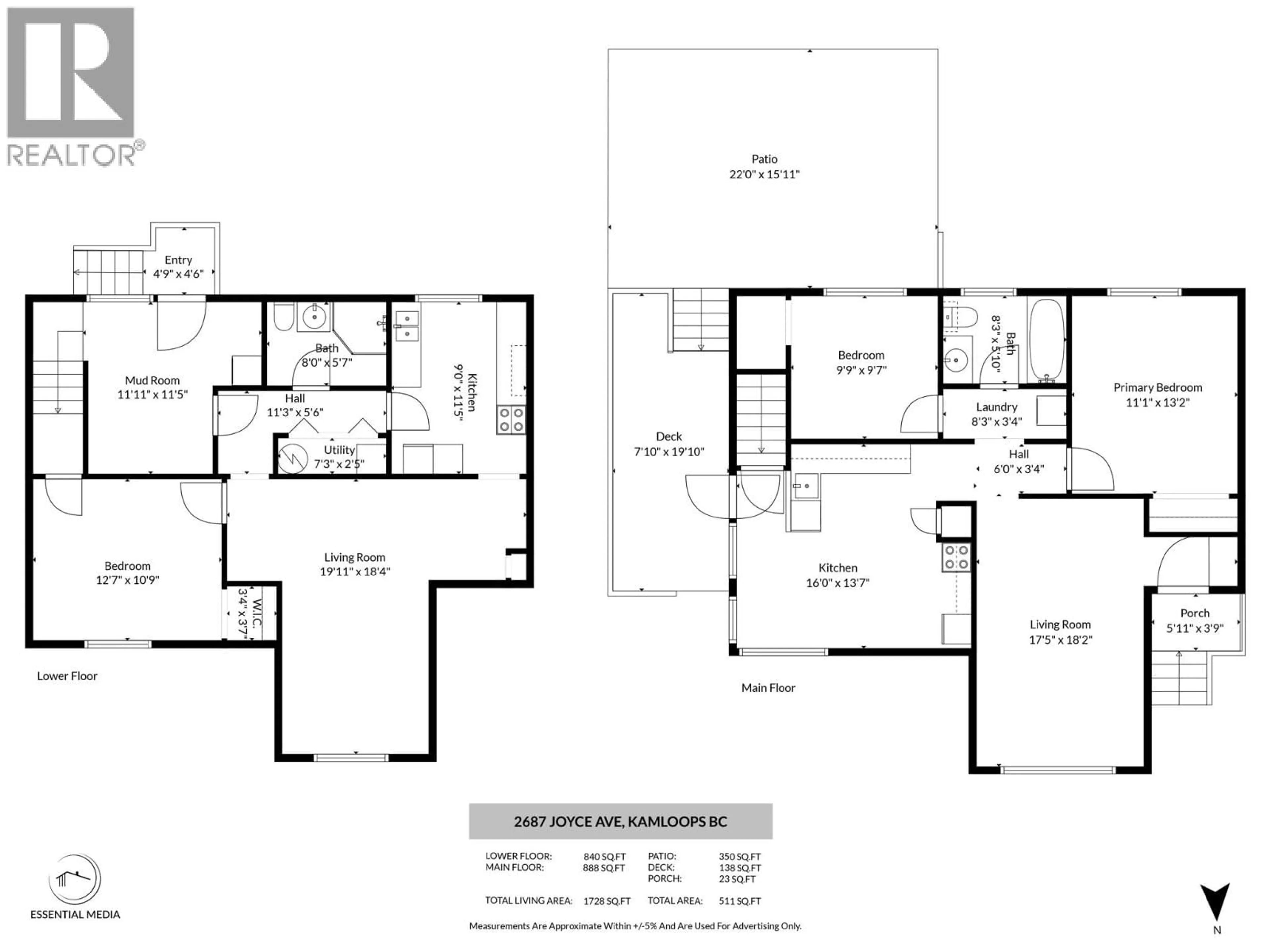 Floor plan for 2687 JOYCE AVENUE, Kamloops British Columbia V2B4M2