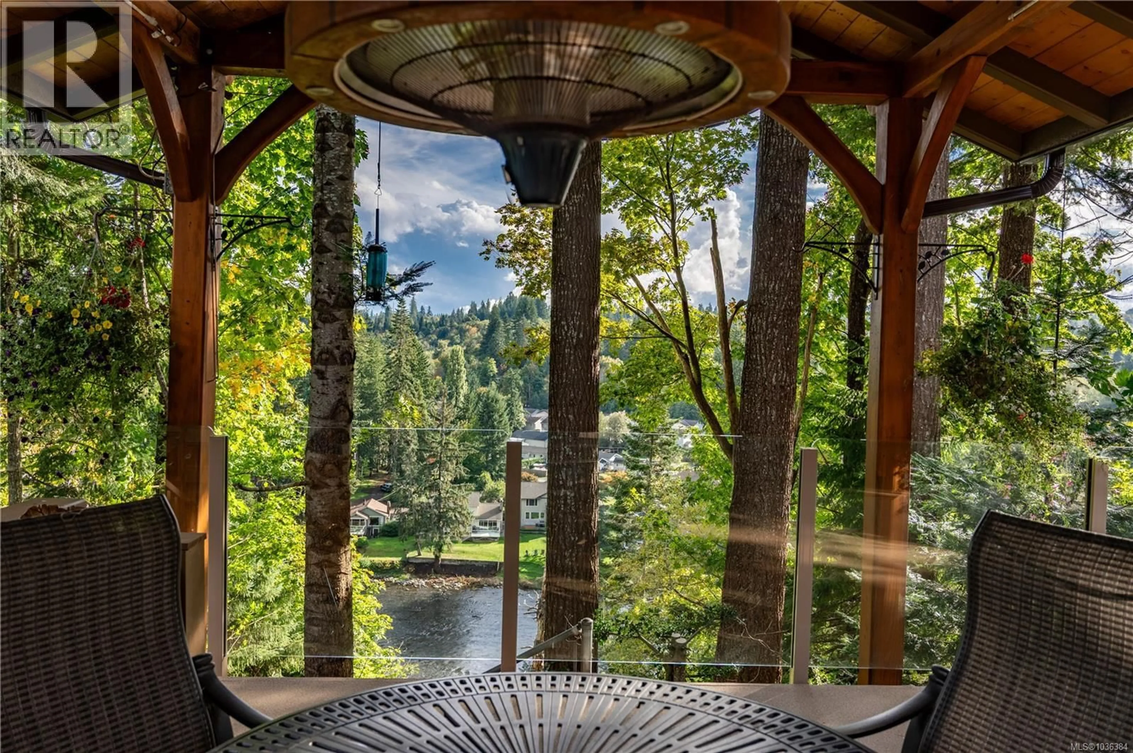 Patio, forest/trees view for 2371 STEELHEAD ROAD, Campbell River British Columbia V9W4P4
