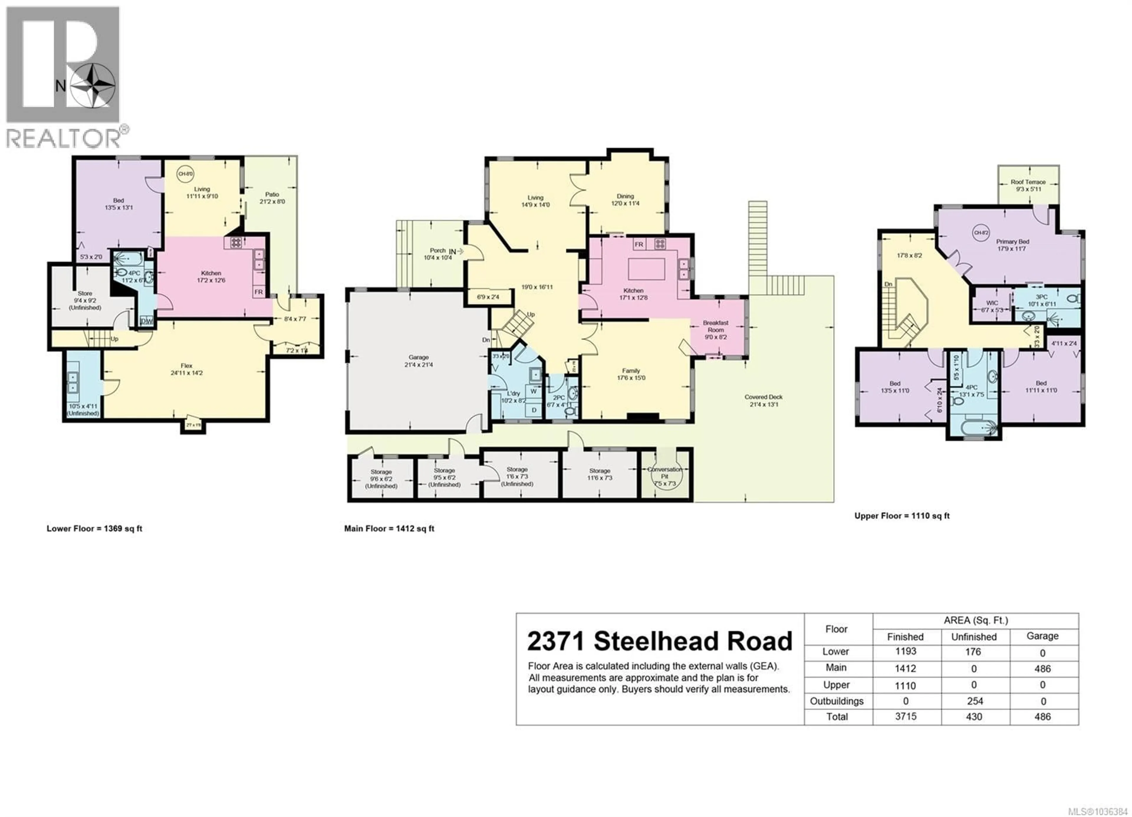 Floor plan for 2371 STEELHEAD ROAD, Campbell River British Columbia V9W4P4