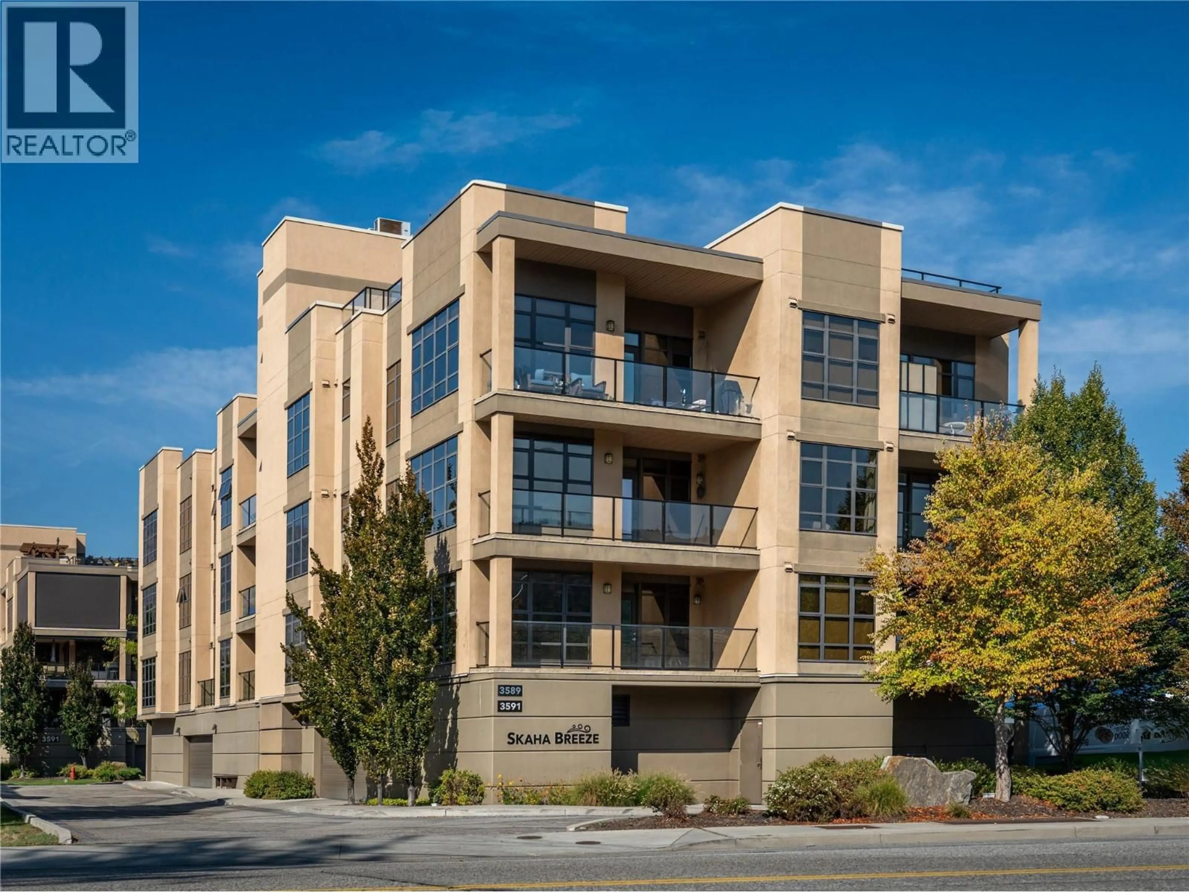 Home with brick exterior material, building for 303 - 3589 SKAHA LAKE ROAD, Penticton British Columbia V2A7K2