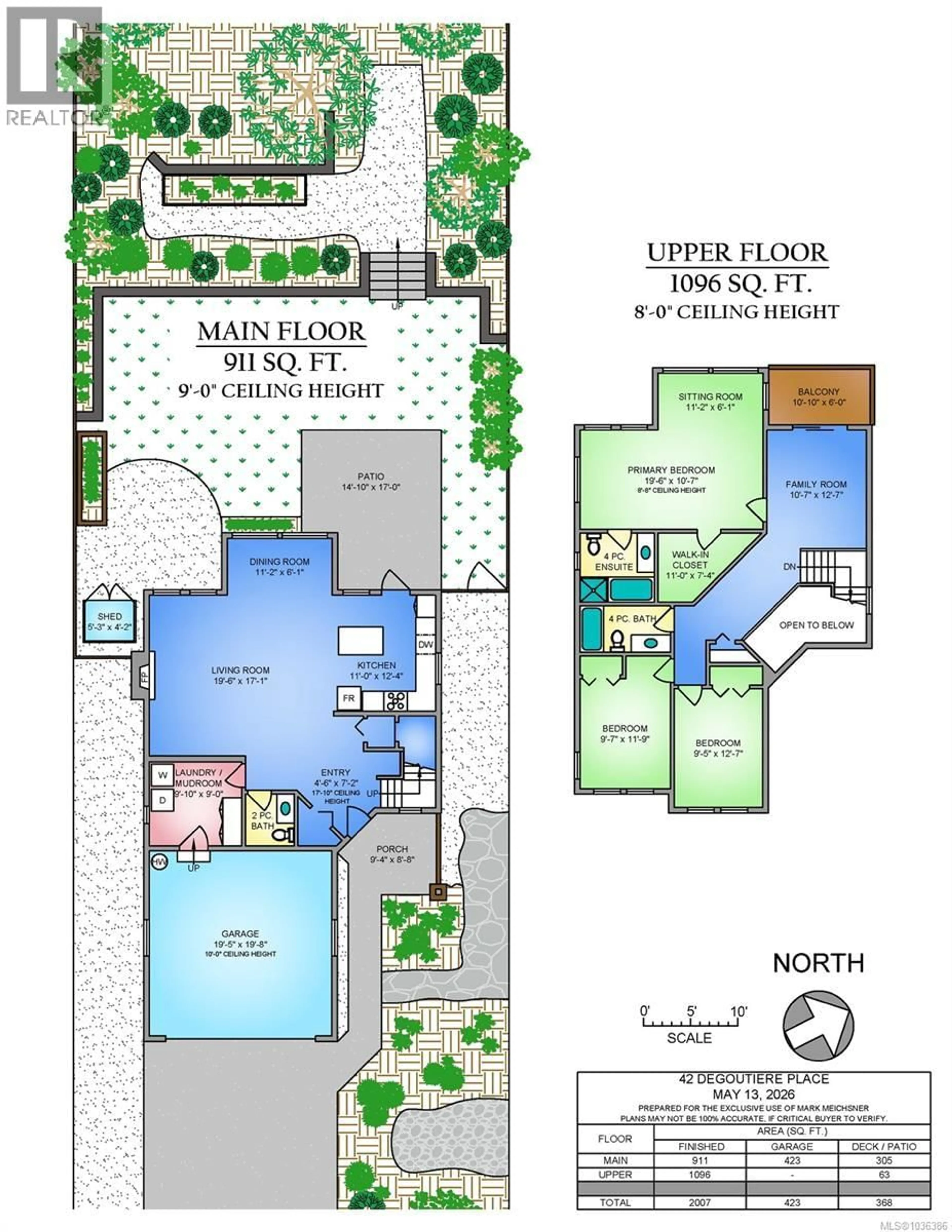 Floor plan for 42 DEGOUTIERE PLACE, View Royal British Columbia V9B0H3