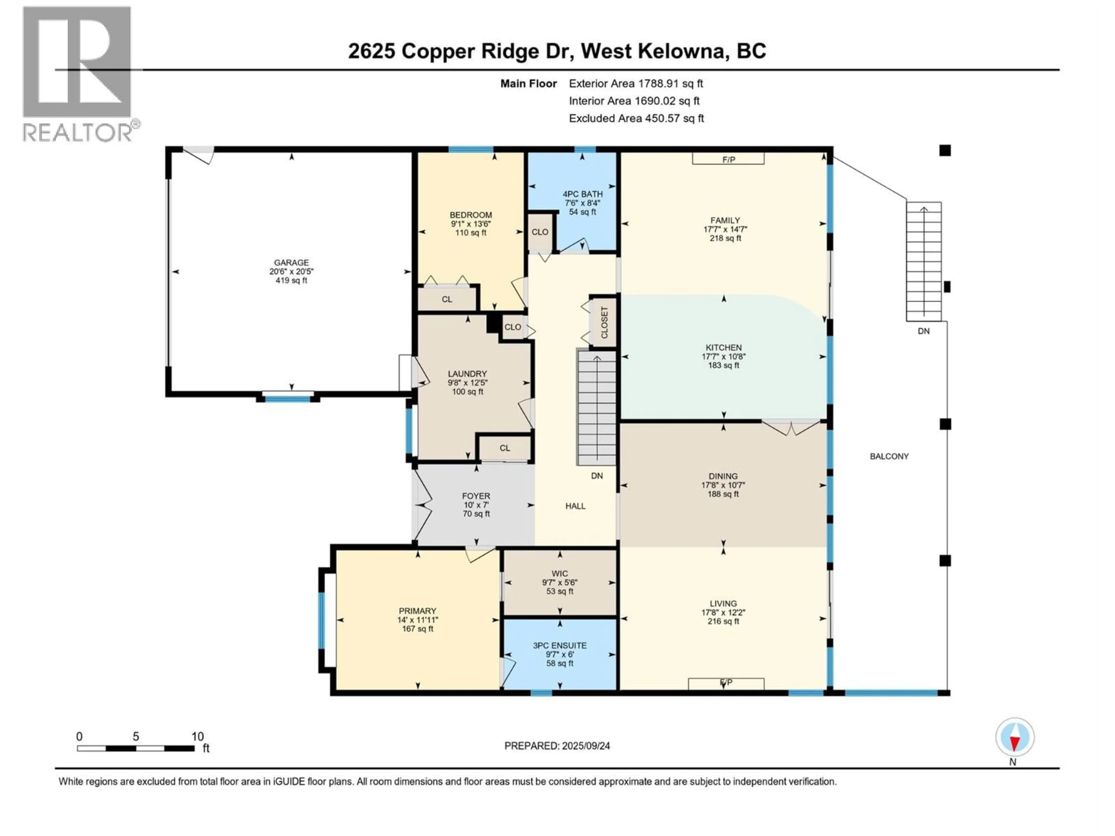 Floor plan for 2625 COPPER RIDGE DRIVE, West Kelowna British Columbia V4T2M8