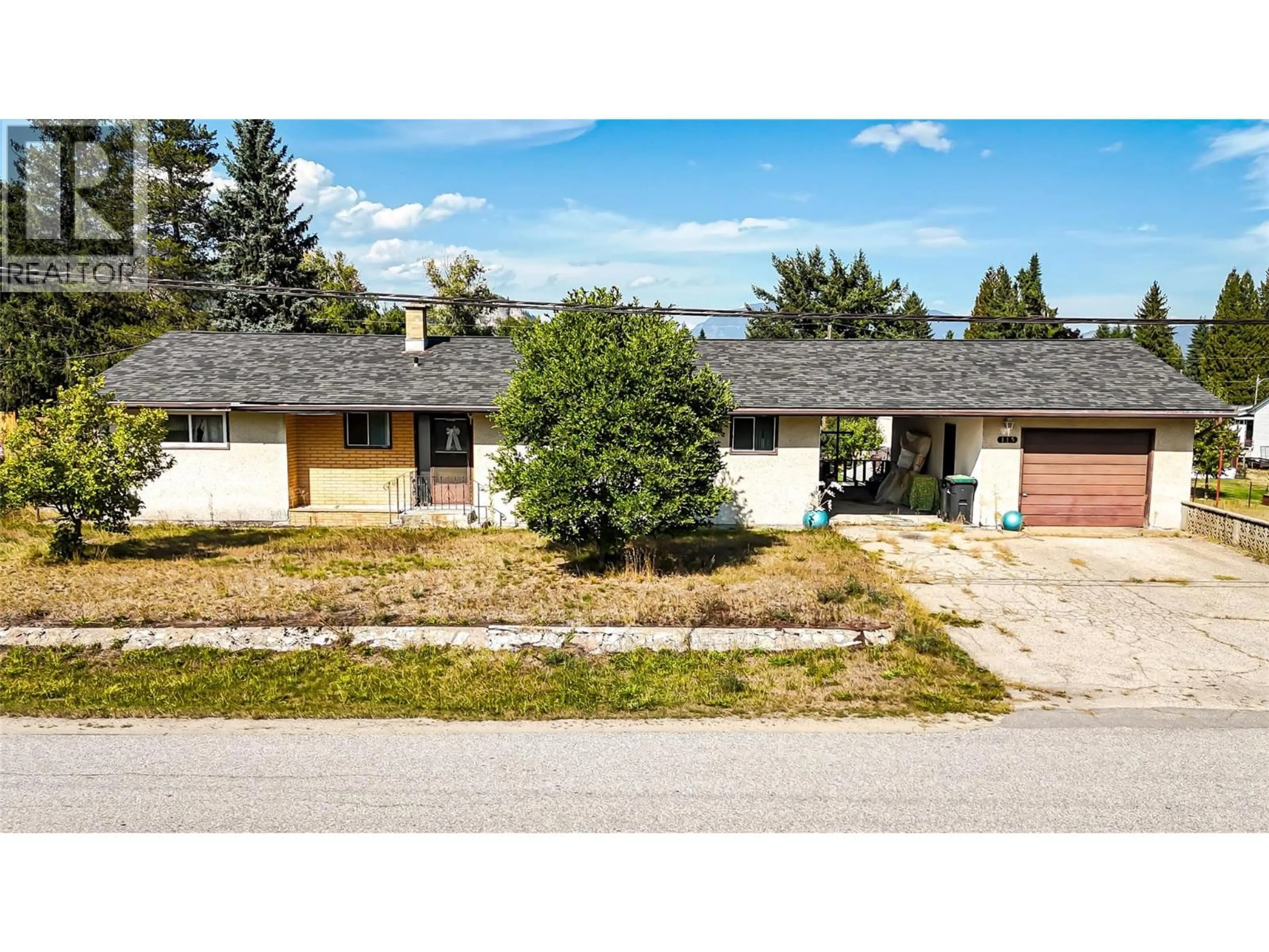 A pic from outside/outdoor area/front of a property/back of a property/a pic from drone, street for 115 101ST STREET, Castlegar British Columbia V1N3E3