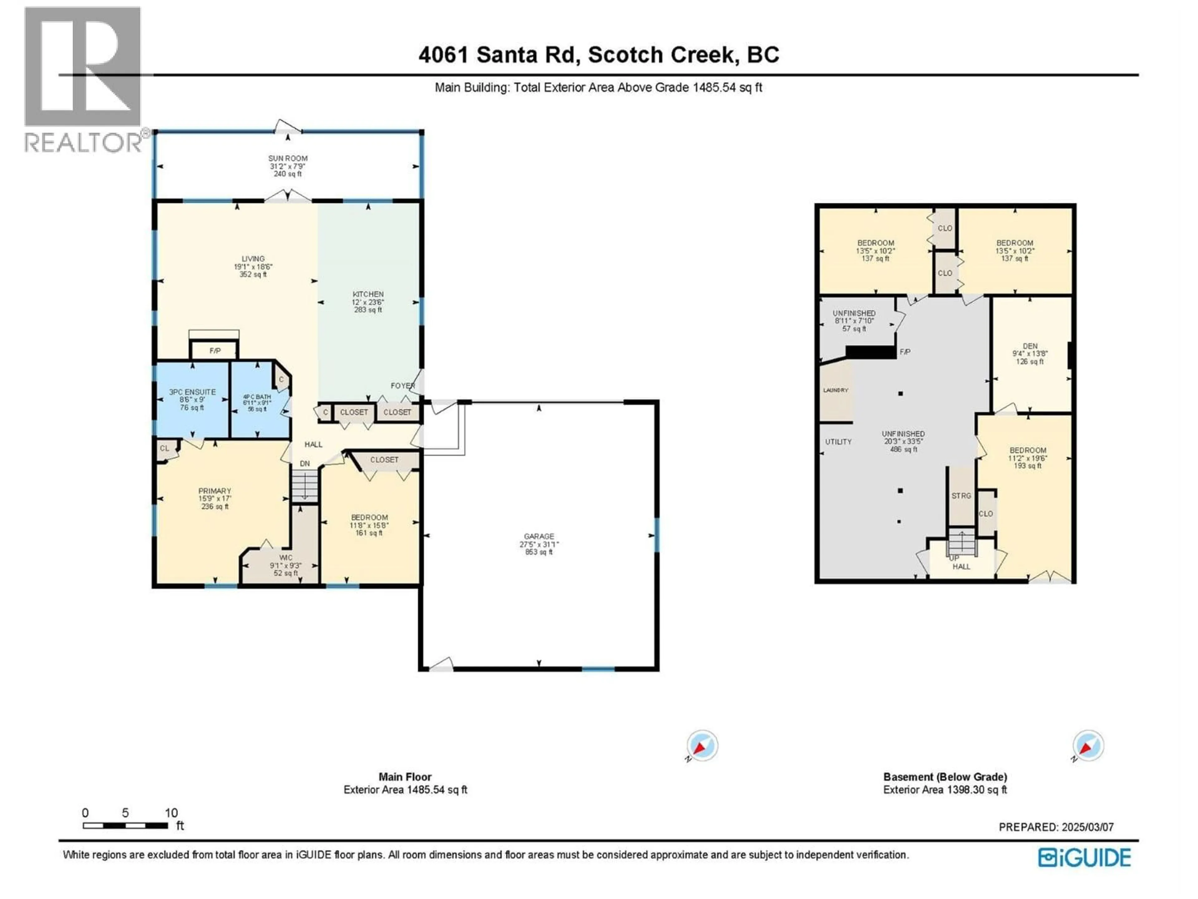 Floor plan for 4061 SANTA ROAD, Scotch Creek British Columbia V0E1M6