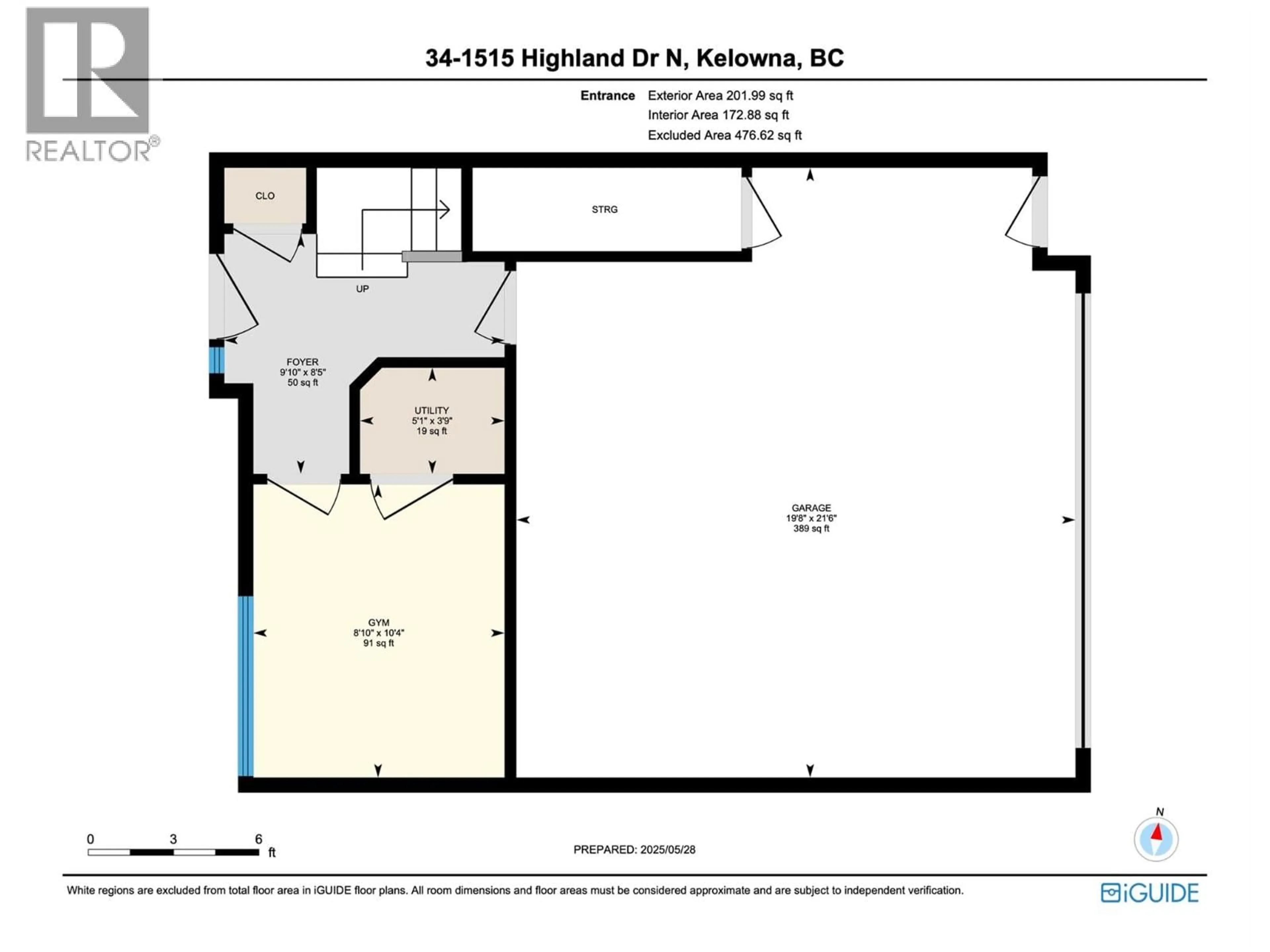 Floor plan for 34 - 1515 HIGHLAND DRIVE NORTH, Kelowna British Columbia V1Y0C9