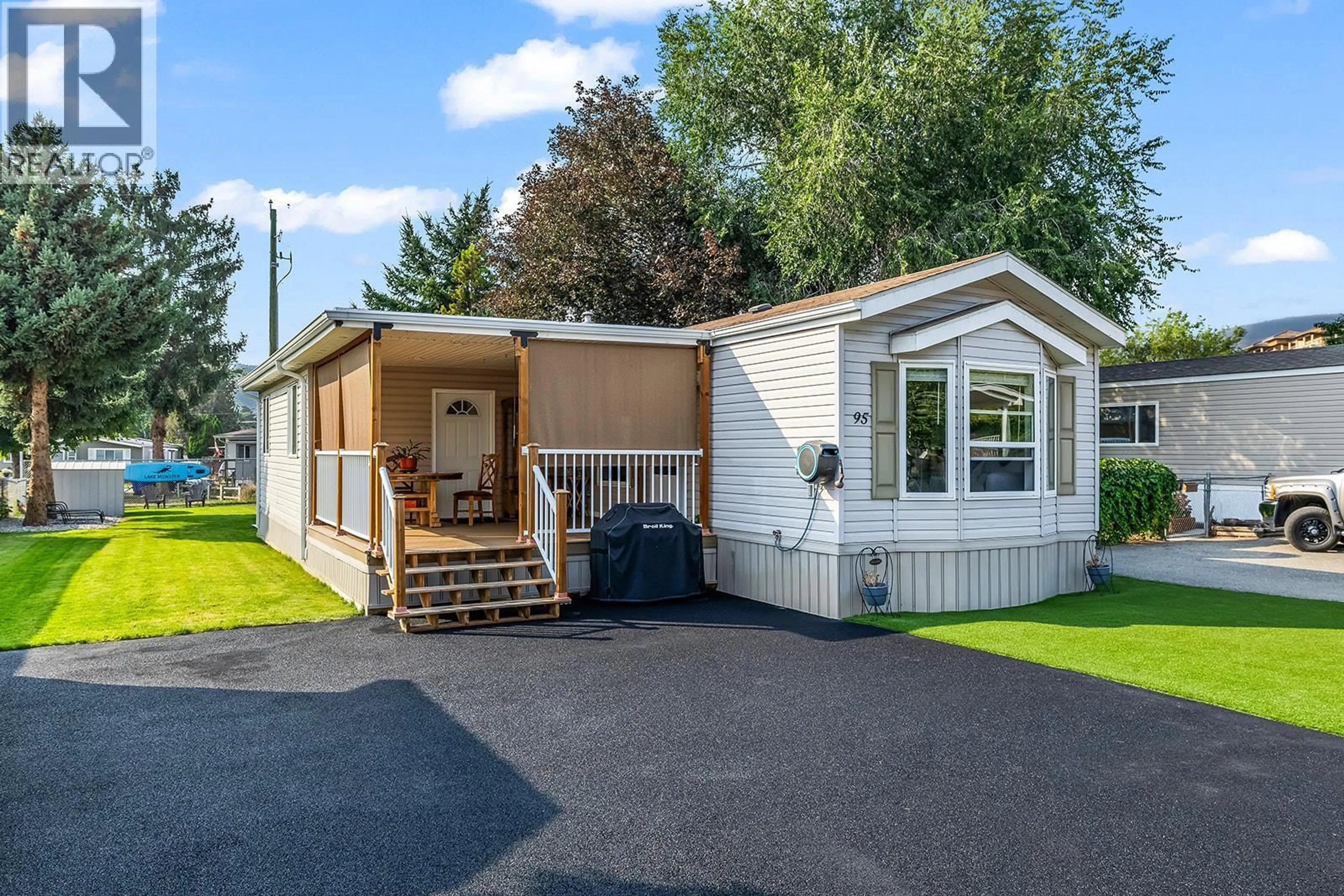 Home with vinyl exterior material, street for 95 - 2005 BOUCHERIE ROAD, Westbank British Columbia V4T1R4