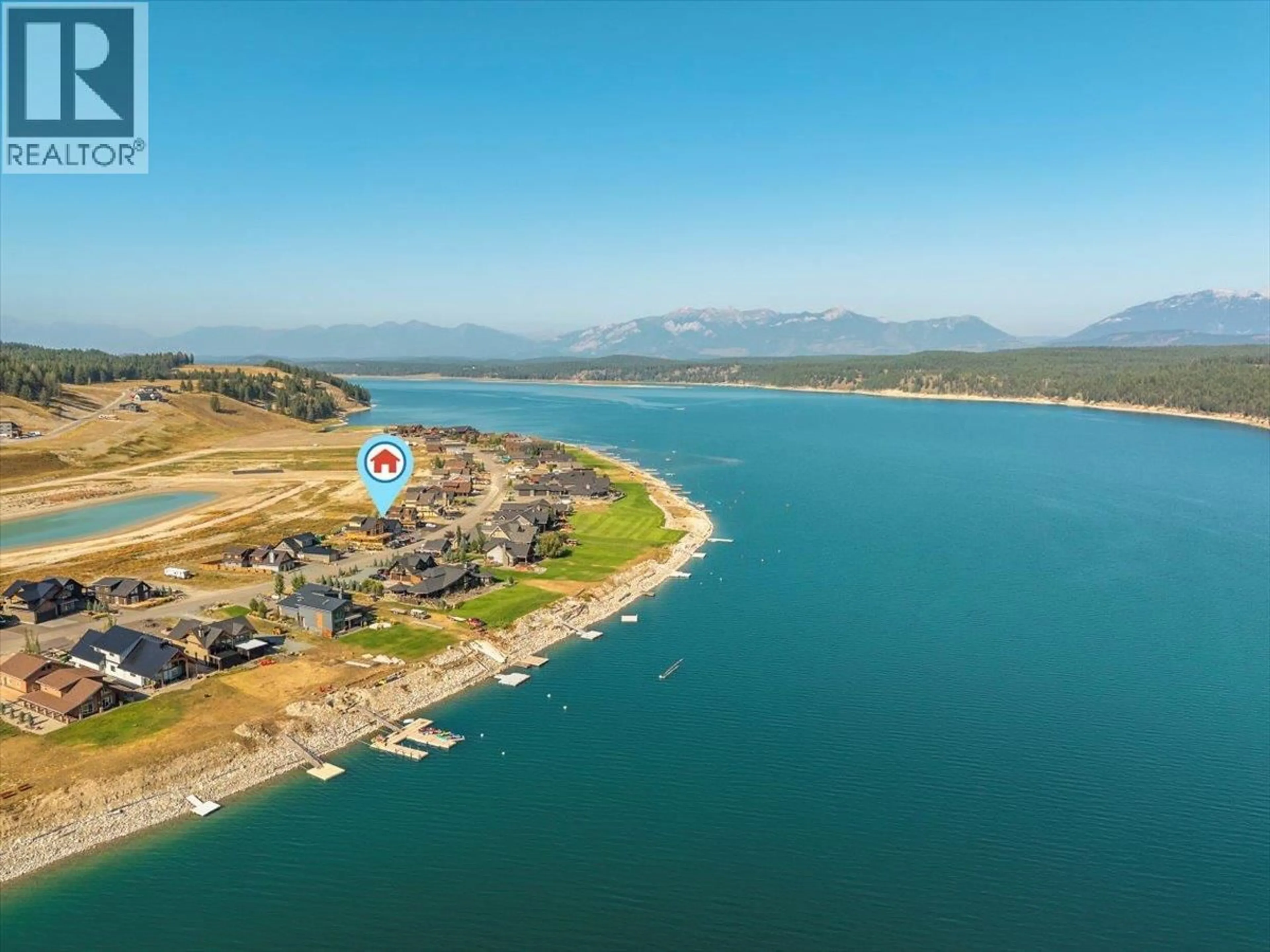 A pic from outside/outdoor area/front of a property/back of a property/a pic from drone, water/lake/river/ocean view for 1643 KOOCANUSA LAKE DRIVE OTHER, Lake Koocanusa British Columbia V0B1T5