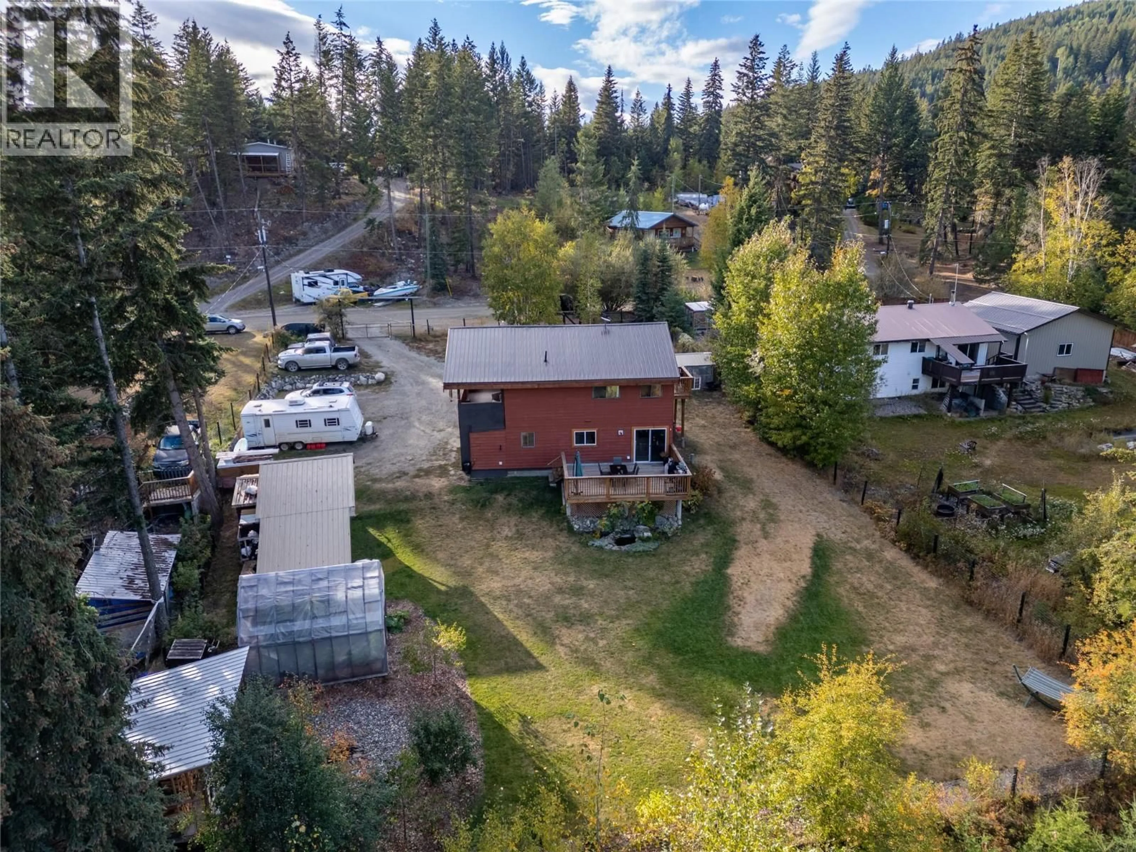 A pic from outside/outdoor area/front of a property/back of a property/a pic from drone, forest/trees view for 9144 KNOUFF LAKE ROAD, Kamloops British Columbia V0E1Z1