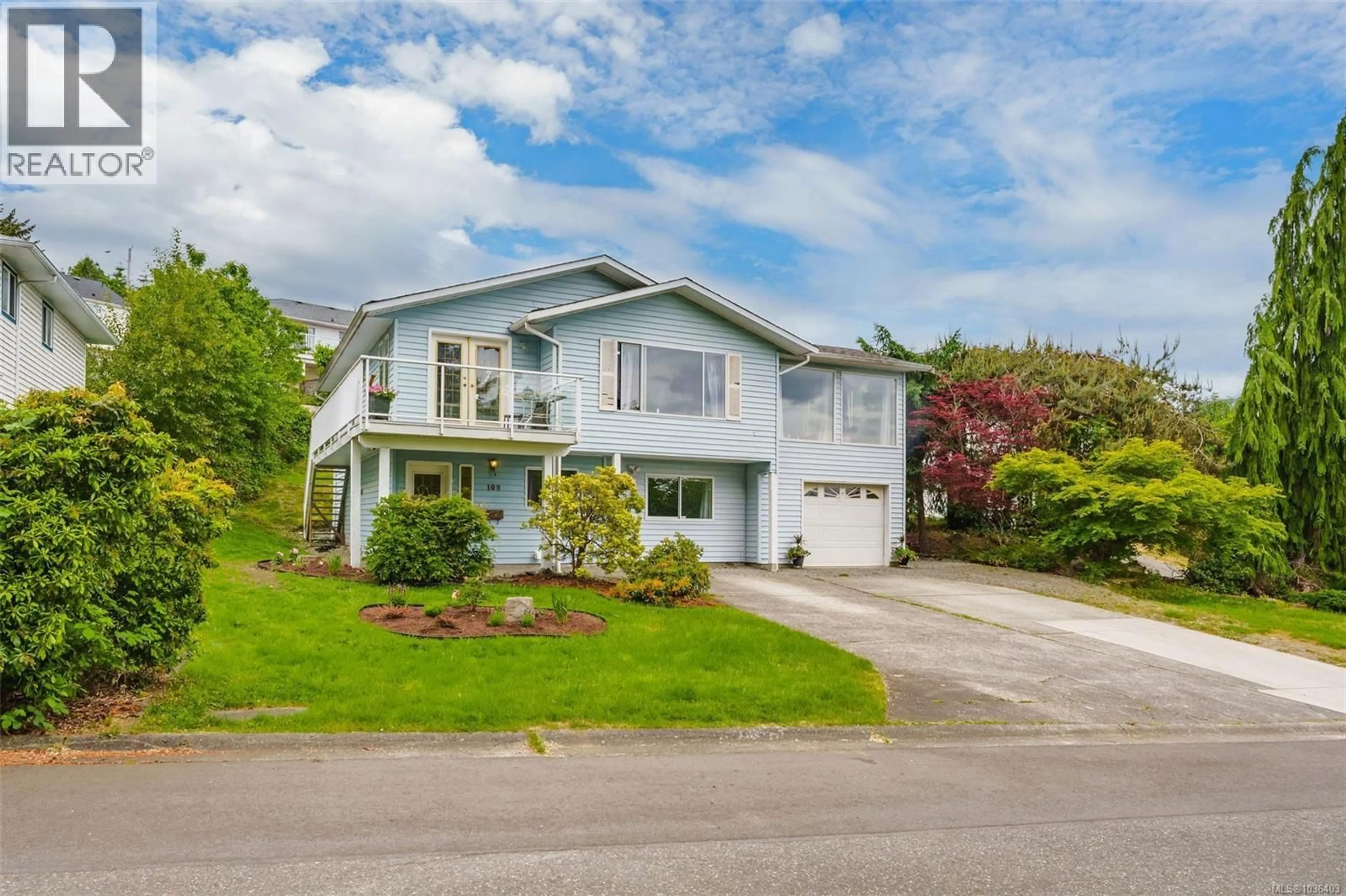 Home with vinyl exterior material, street for 109 CAMROSE PLACE, Nanaimo British Columbia V9R5V5