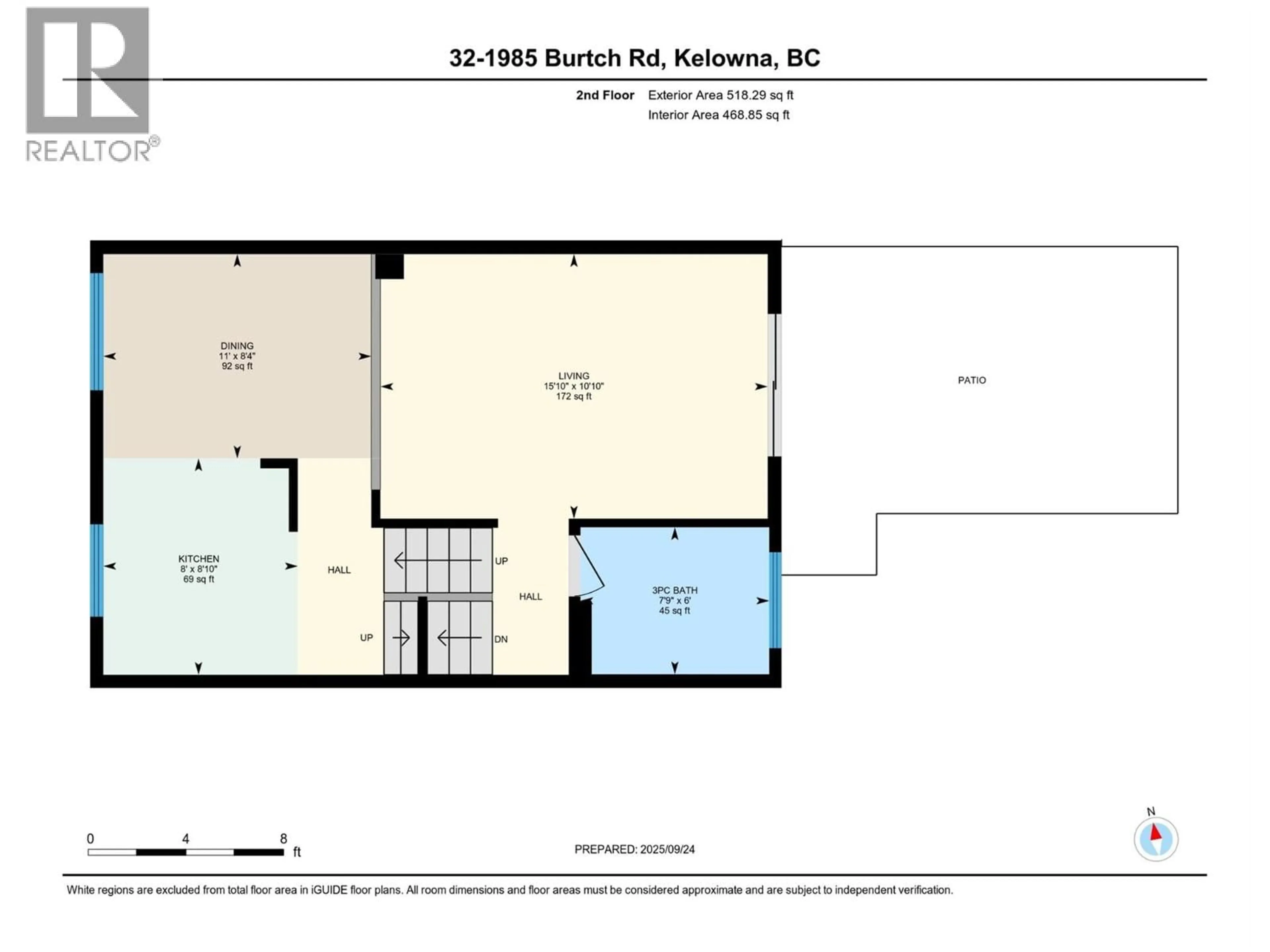 Floor plan for 32 - 1985 BURTCH ROAD, Kelowna British Columbia V1Y4B4