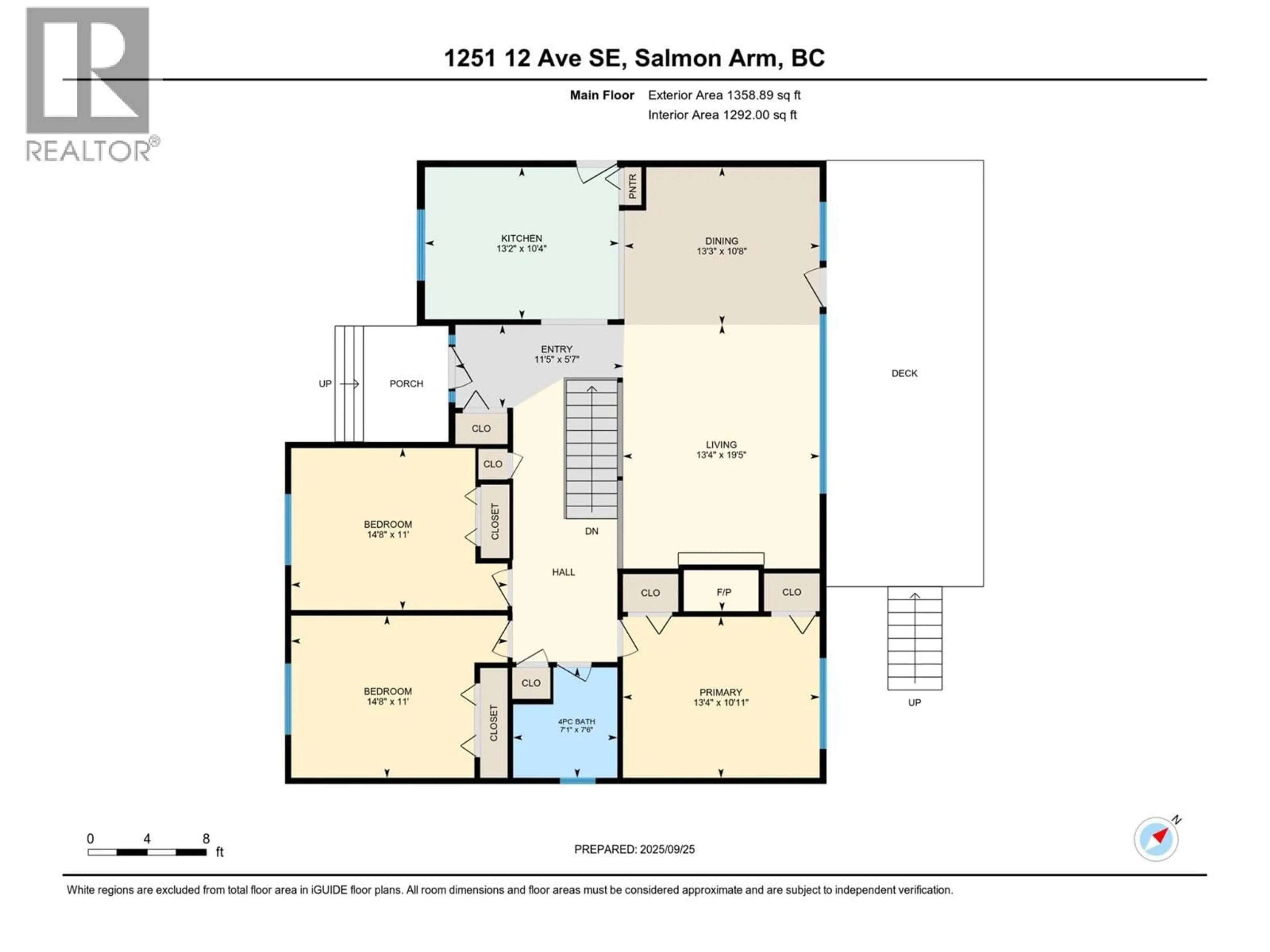Floor plan for 1251 12 AVENUE SOUTHEAST, Salmon Arm British Columbia V1E2C7