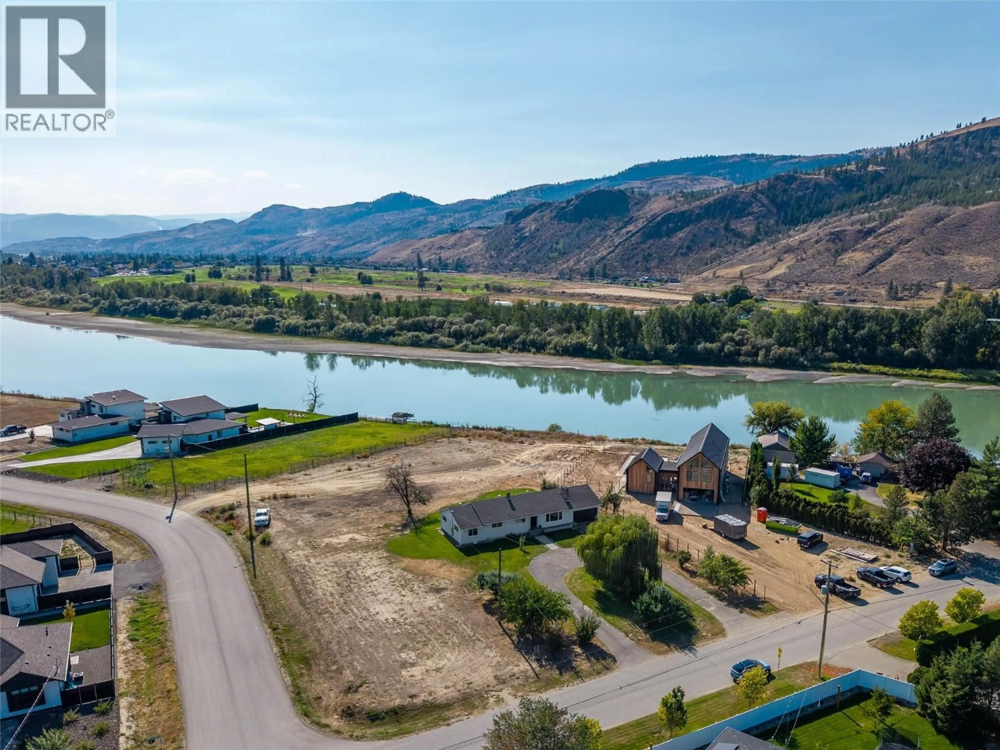 A pic from outside/outdoor area/front of a property/back of a property/a pic from drone, water/lake/river/ocean view for 203 MATTOCH MCKEAGUE ROAD, Kamloops British Columbia V2H1L2