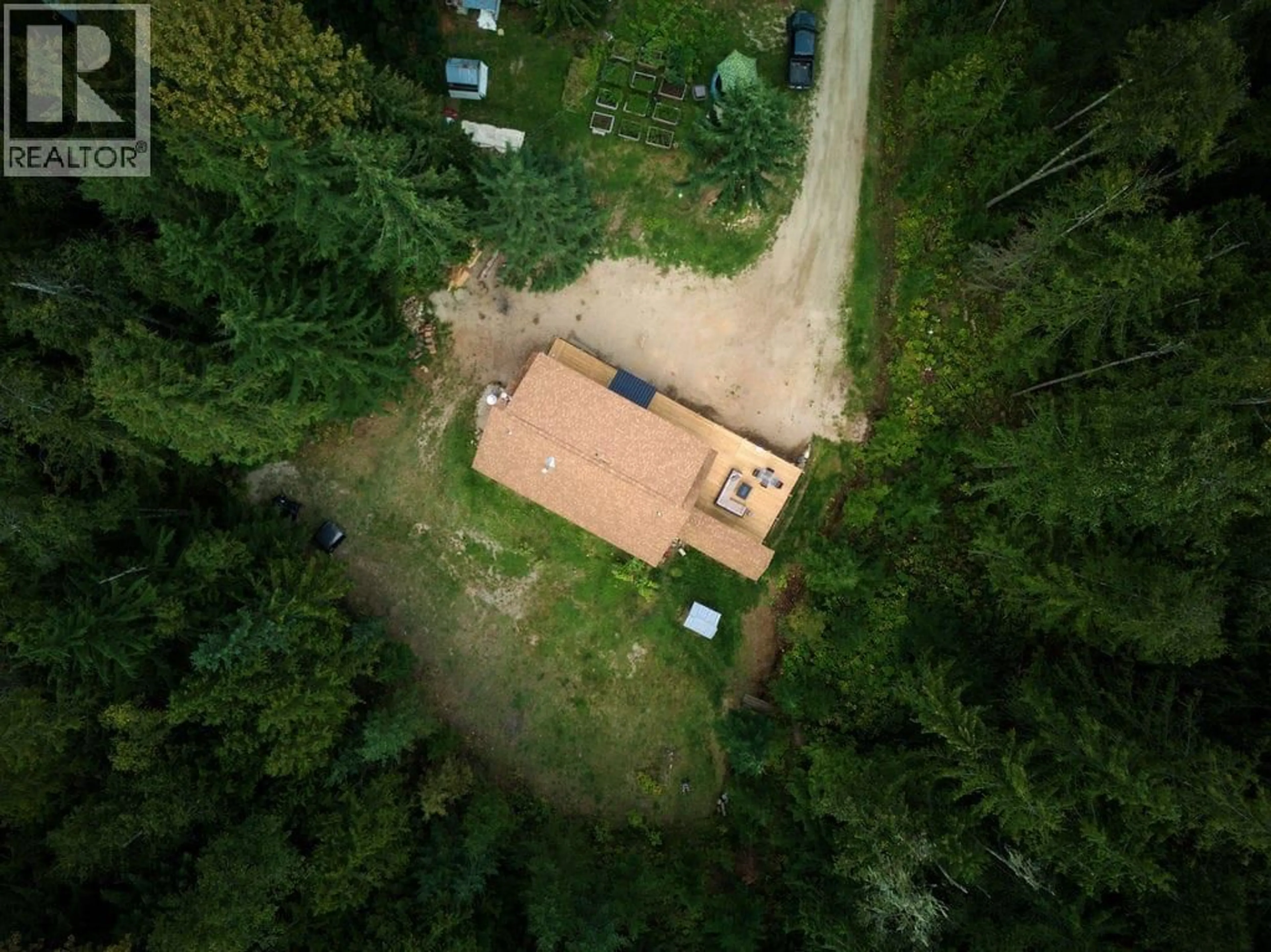 A pic from outside/outdoor area/front of a property/back of a property/a pic from drone, forest/trees view for 2227 ALLSHOUSE ROAD, Summit Lake British Columbia V0G1R1