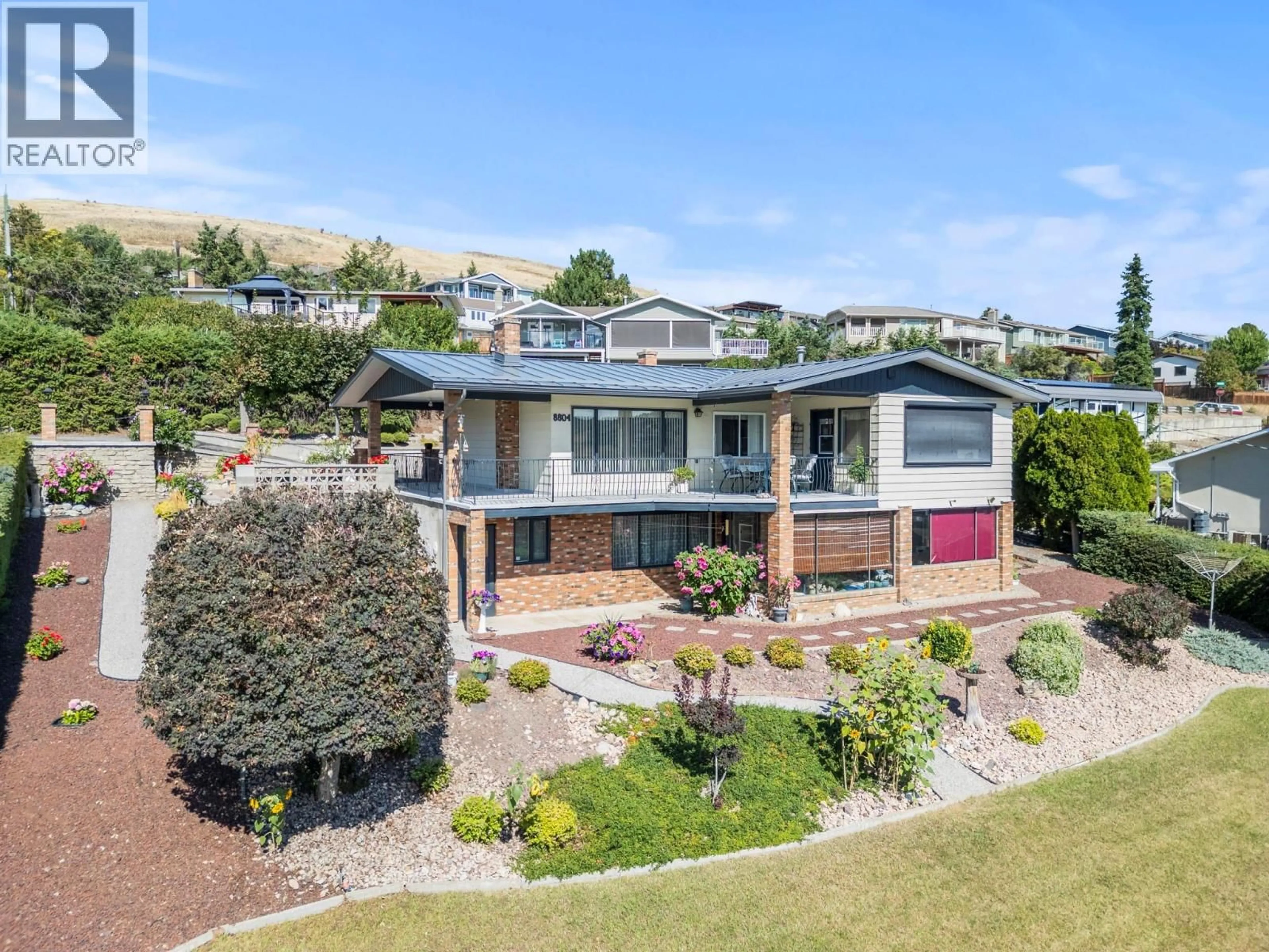 A pic from outside/outdoor area/front of a property/back of a property/a pic from drone, unknown for 8804 FITZMAURICE LANE, Vernon British Columbia V1B1X4
