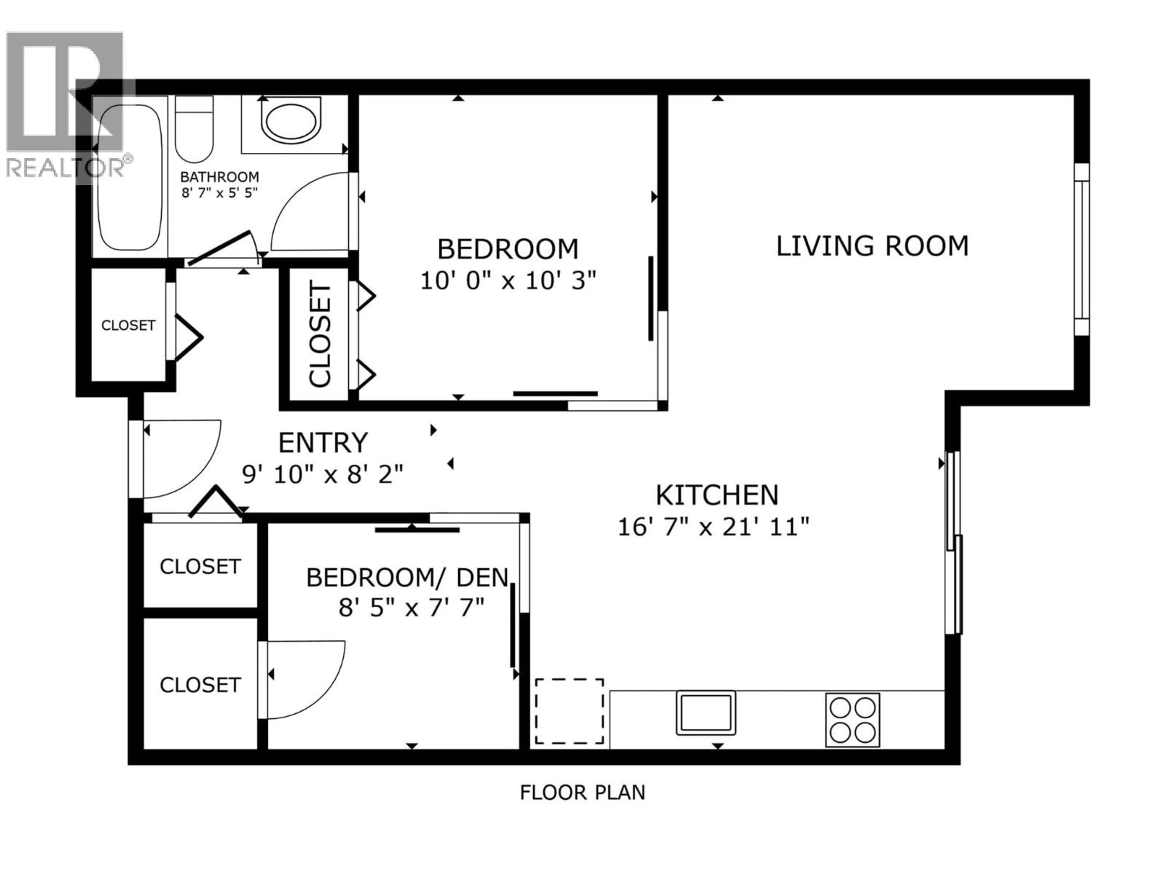 Floor plan for 403 - 3630 MISSION SPRINGS DRIVE, Kelowna British Columbia V1W0B2