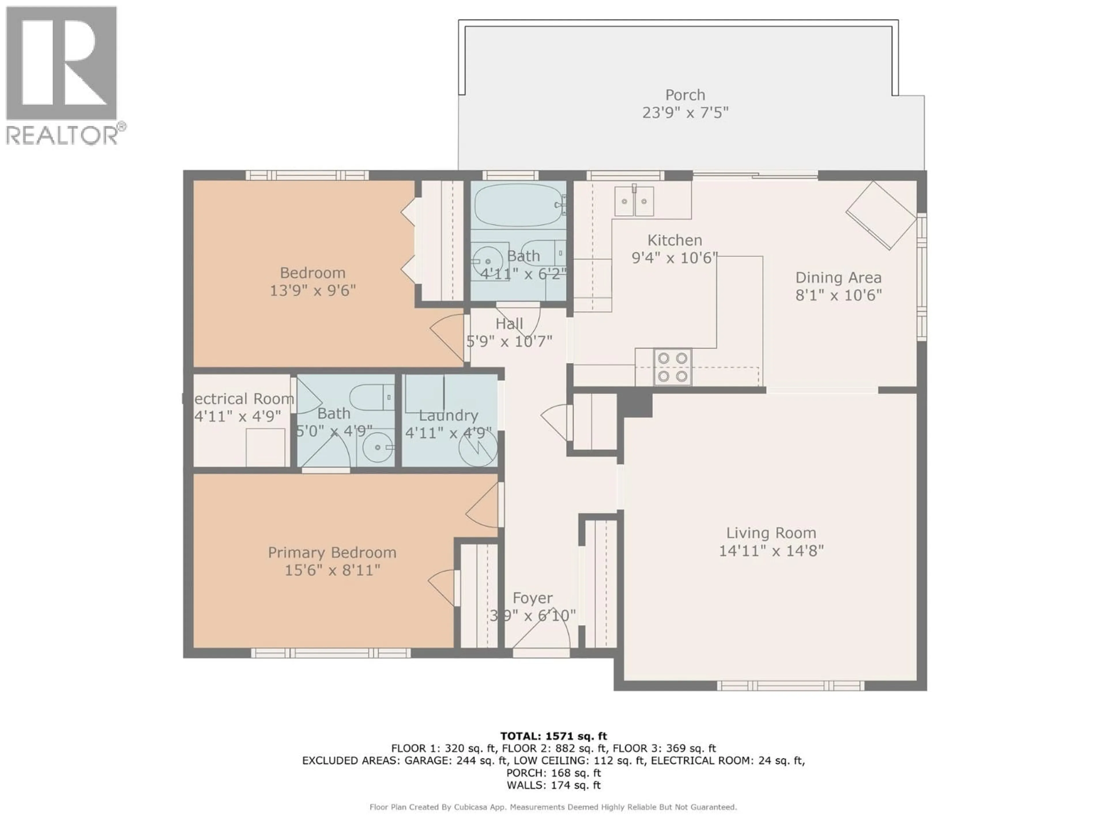 Floor plan for 842 WALROD STREET, Kelowna British Columbia V1Y2S3