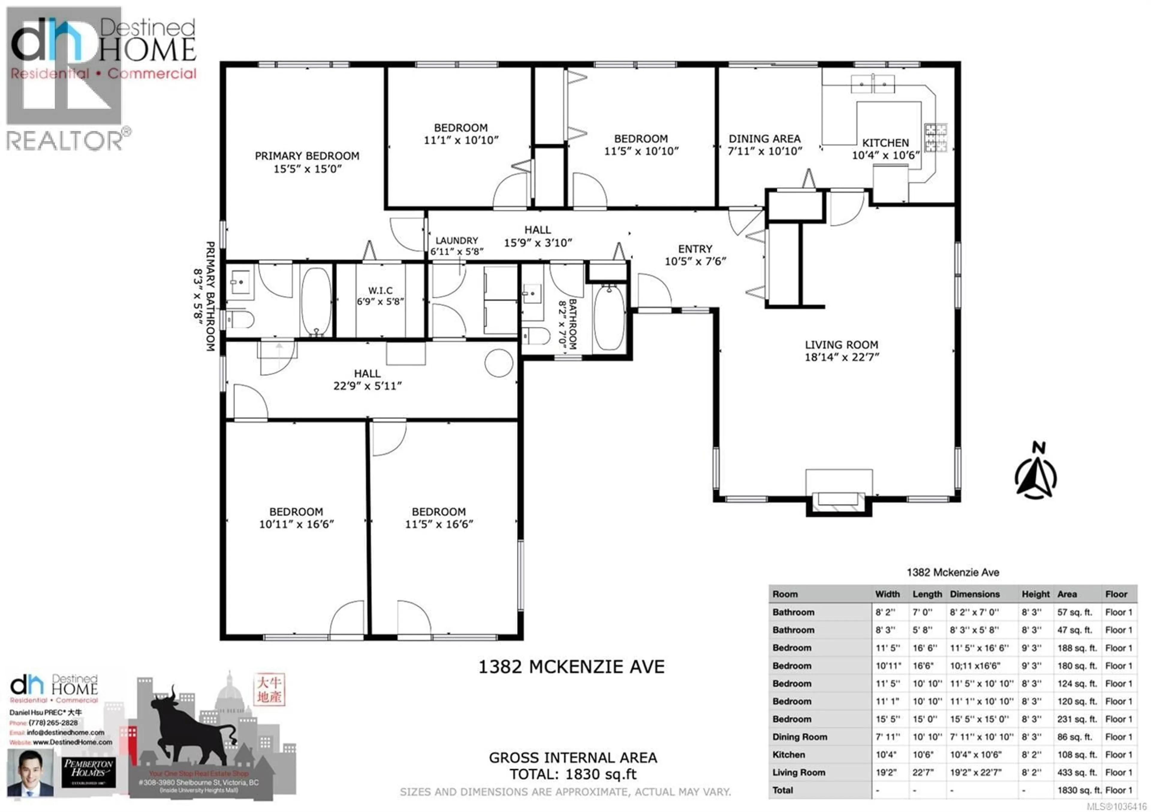 Floor plan for 1382 MCKENZIE AVENUE, Saanich British Columbia V8P2M2