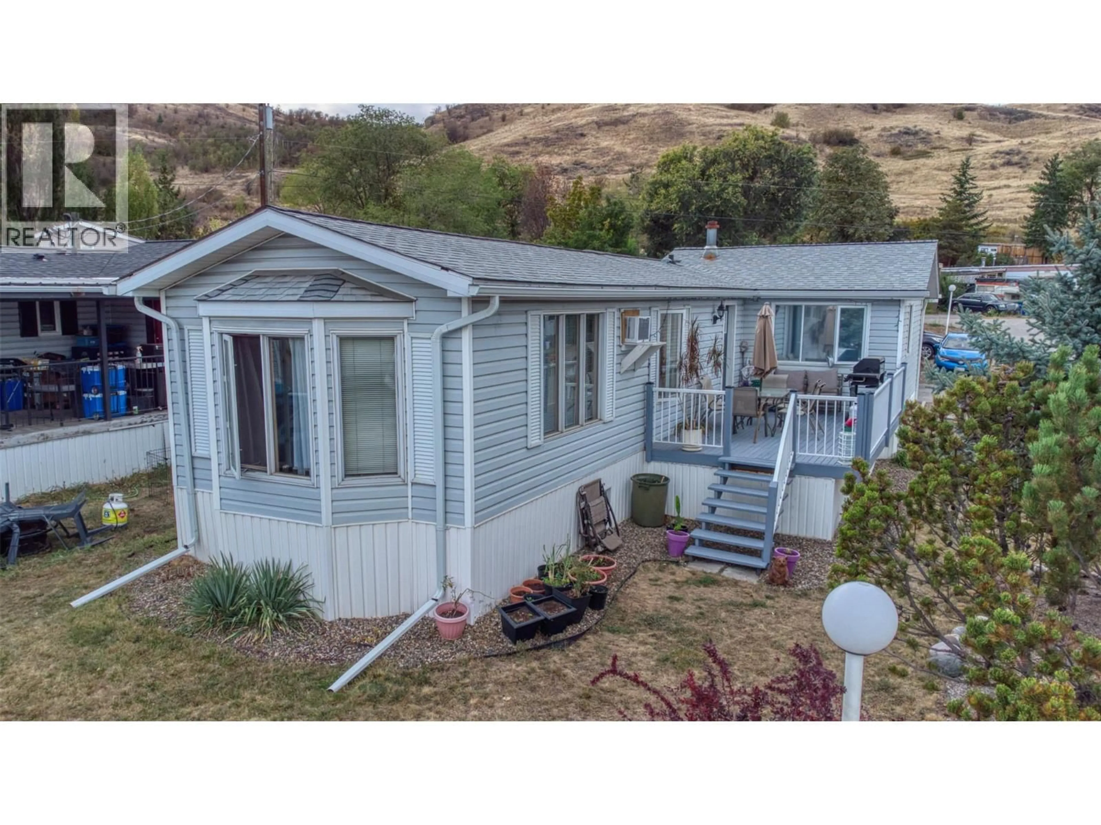 A pic from outside/outdoor area/front of a property/back of a property/a pic from drone, water/lake/river/ocean view for 34 - 8508 CLERKE ROAD, Coldstream British Columbia V1B1W2