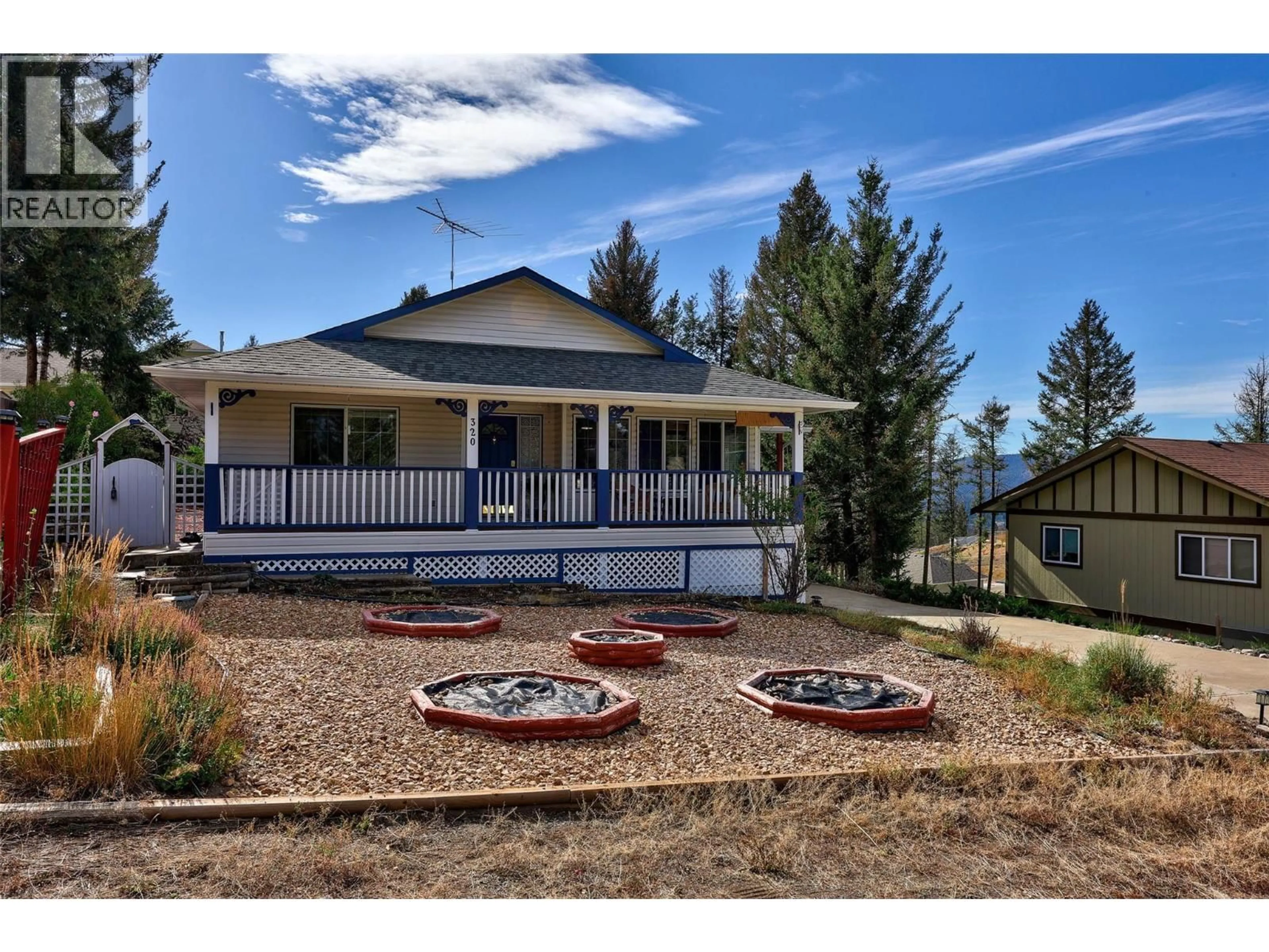 A pic from outside/outdoor area/front of a property/back of a property/a pic from drone, unknown for 320 LINDEN ROAD, Logan Lake British Columbia V0K1W0