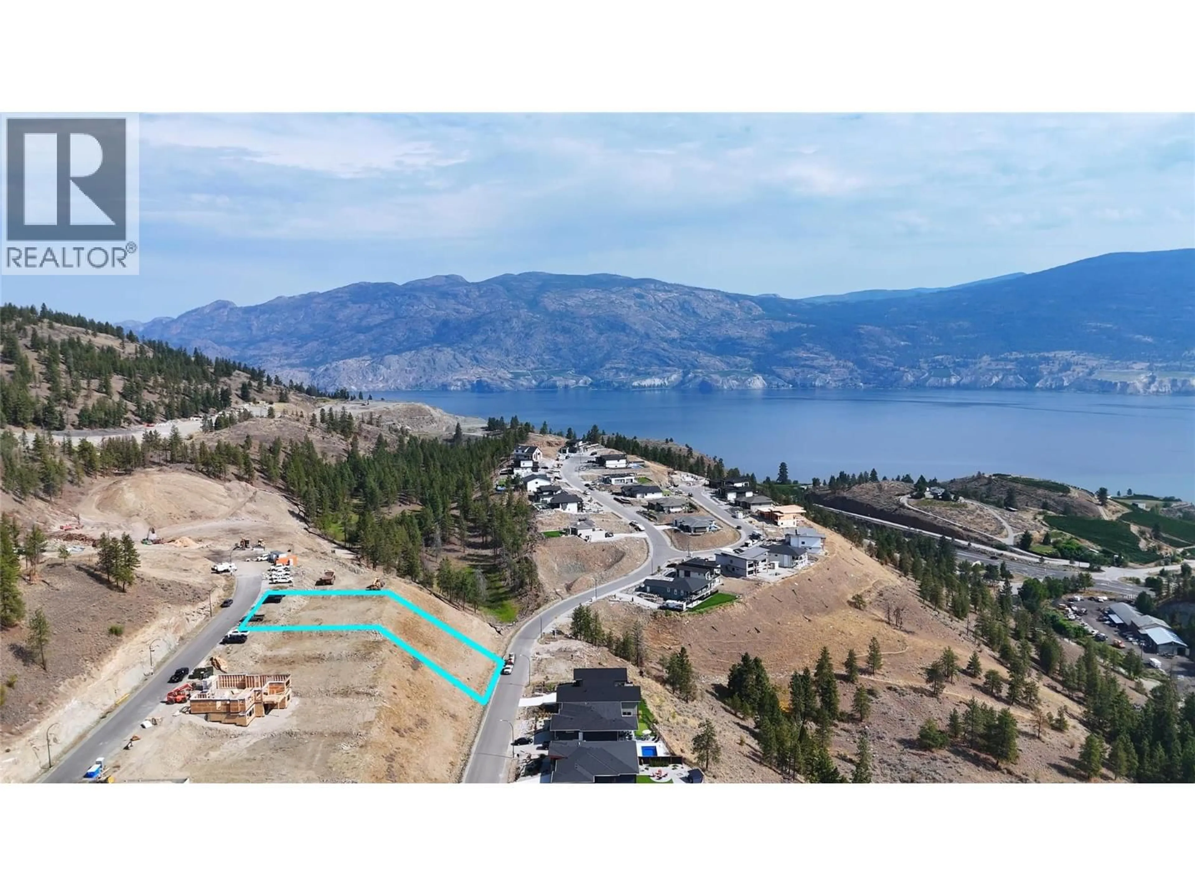 A pic from outside/outdoor area/front of a property/back of a property/a pic from drone, mountain view for 17593 DICKINSON PLACE, Summerland British Columbia V0H1Z3