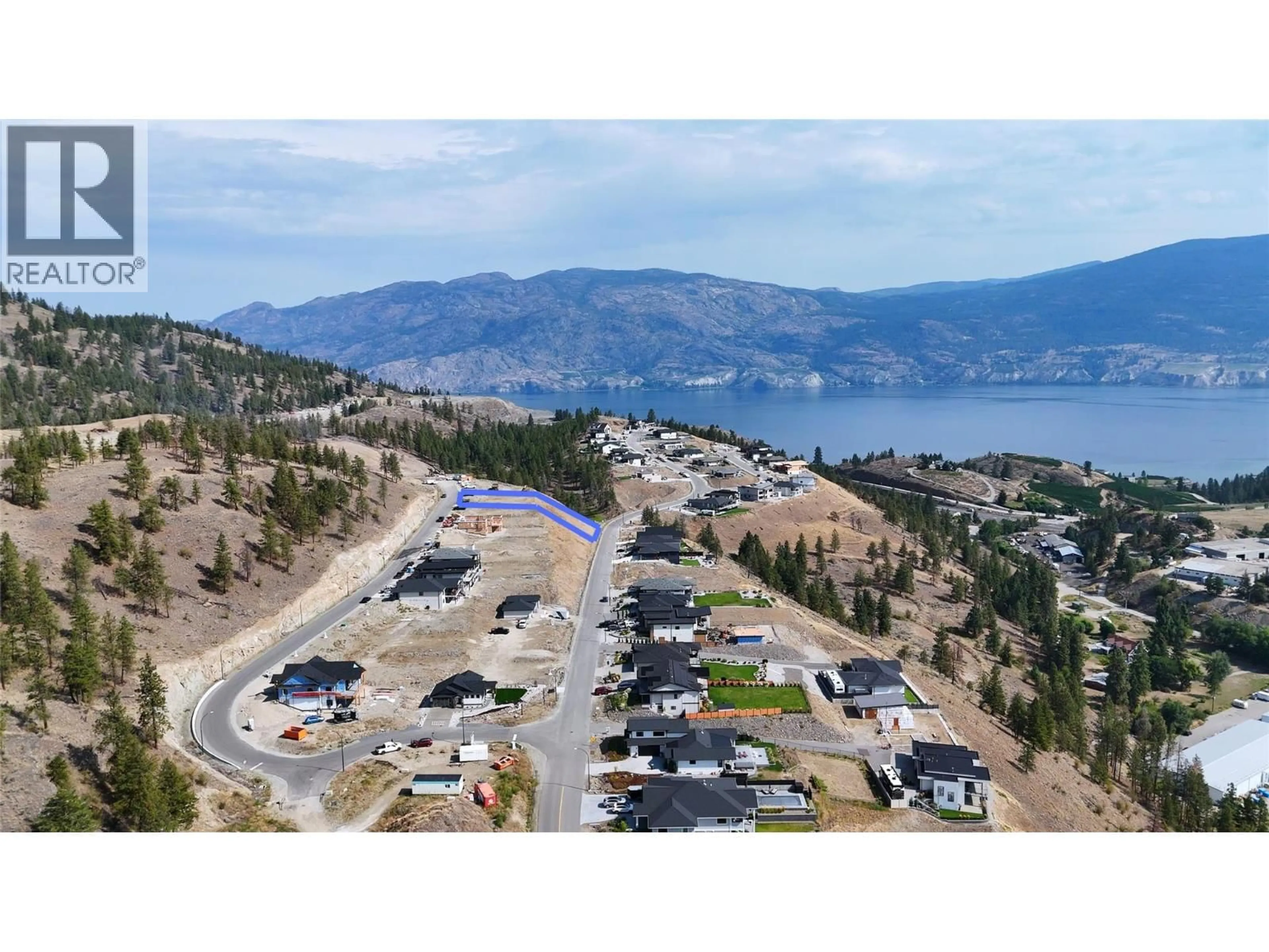A pic from outside/outdoor area/front of a property/back of a property/a pic from drone, mountain view for 17593 DICKINSON PLACE, Summerland British Columbia V0H1Z3