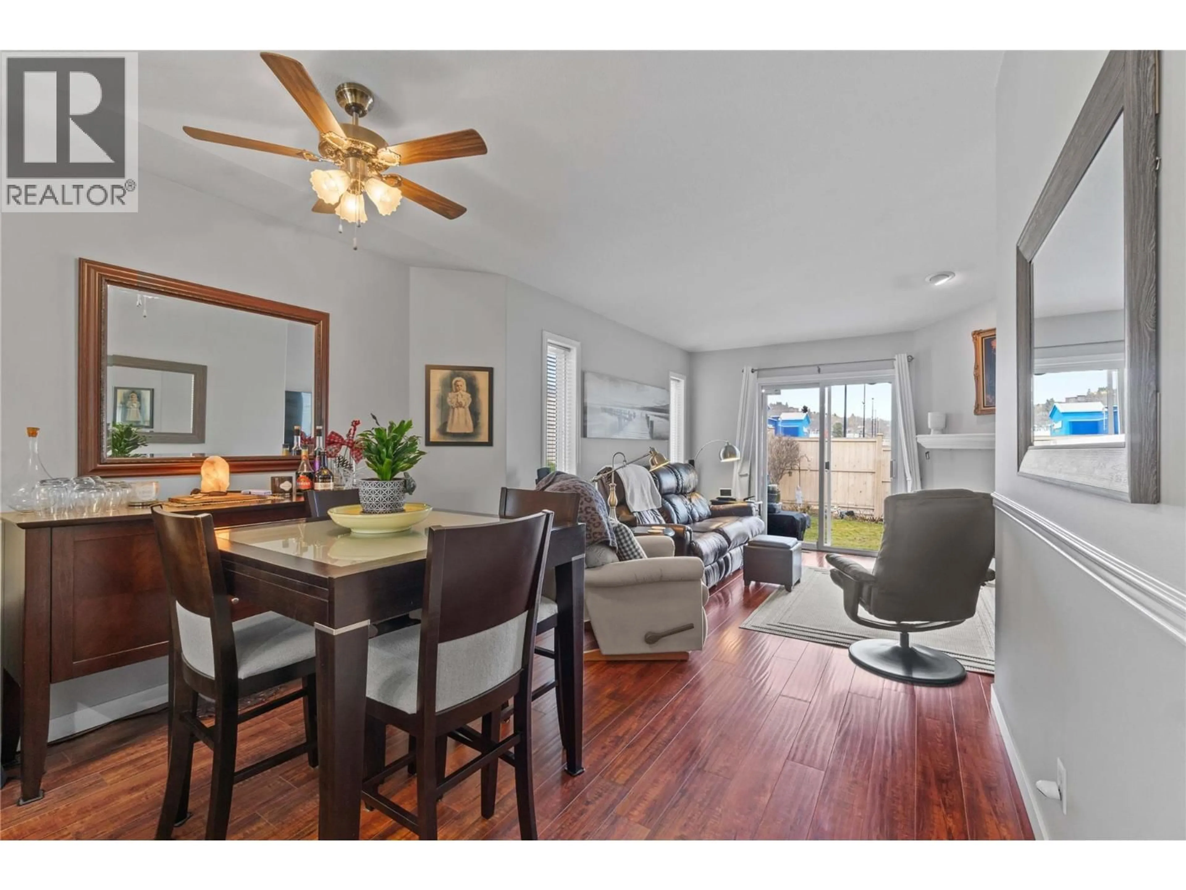 Living room with furniture, wood/laminate floor for 14 - 2210 LOUIE DRIVE, West Kelowna British Columbia V4T2L7