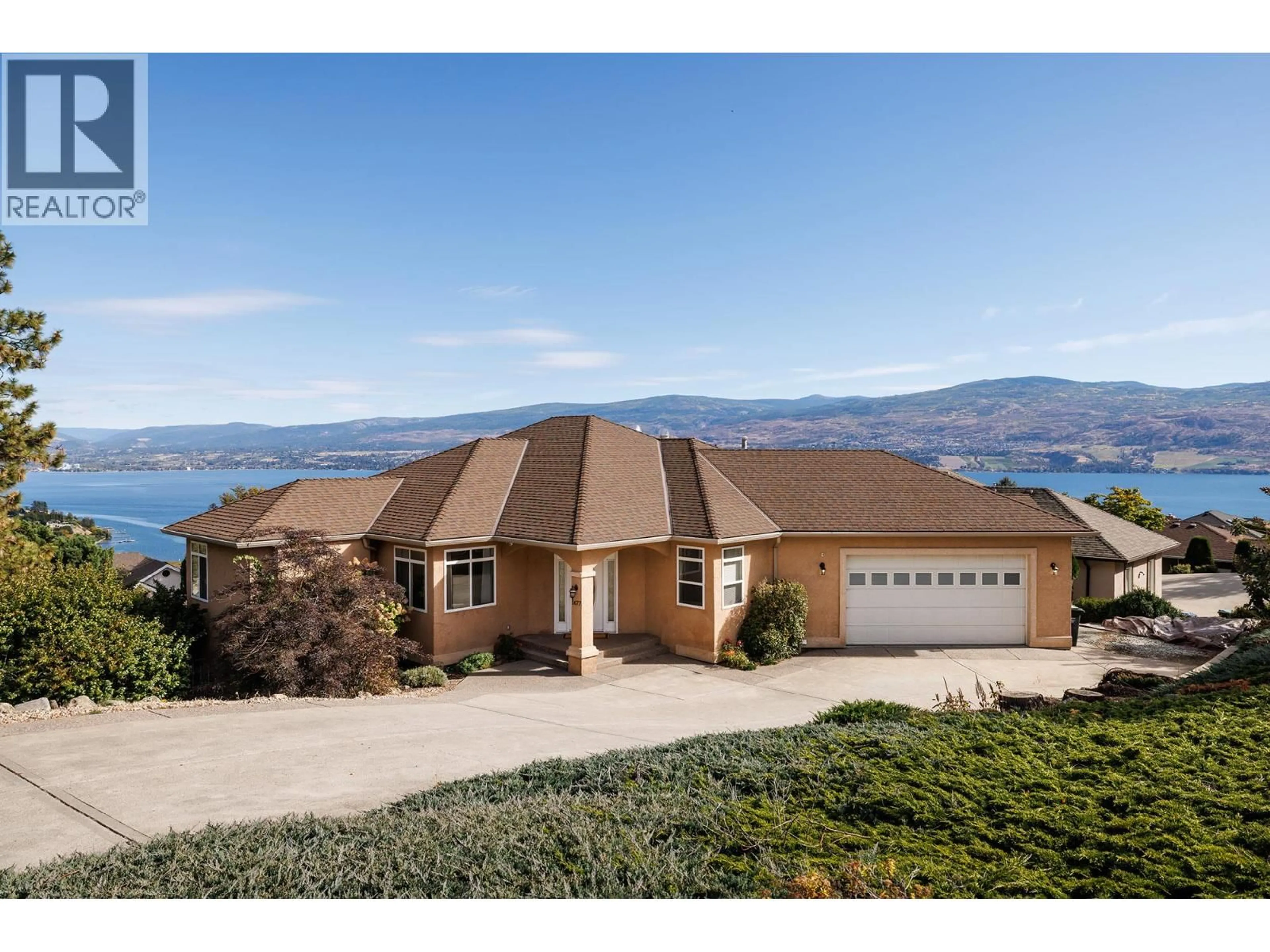Home with vinyl exterior material, water/lake/river/ocean view for 1677 MISSION HILL ROAD, West Kelowna British Columbia V4T2M4