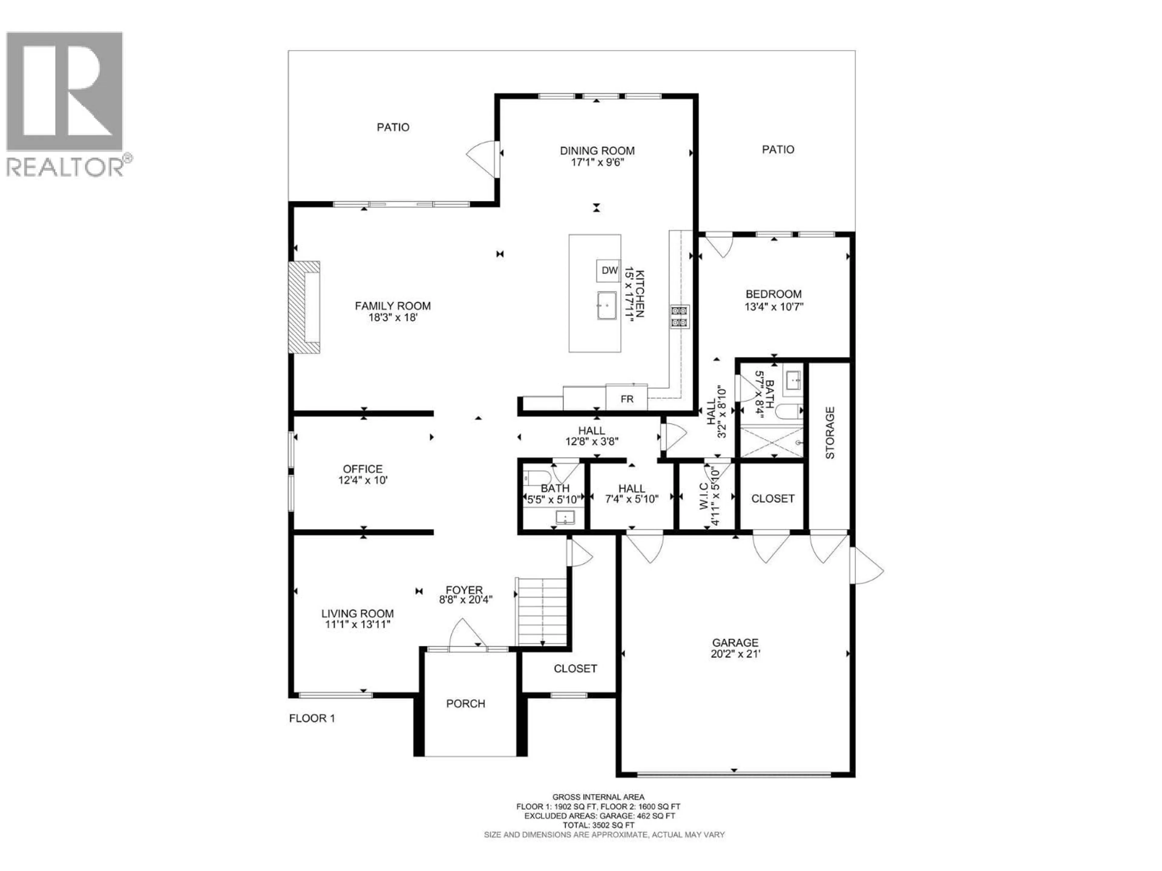 Floor plan for 1583 MALBEC PLACE, West Kelowna British Columbia V4T3B5