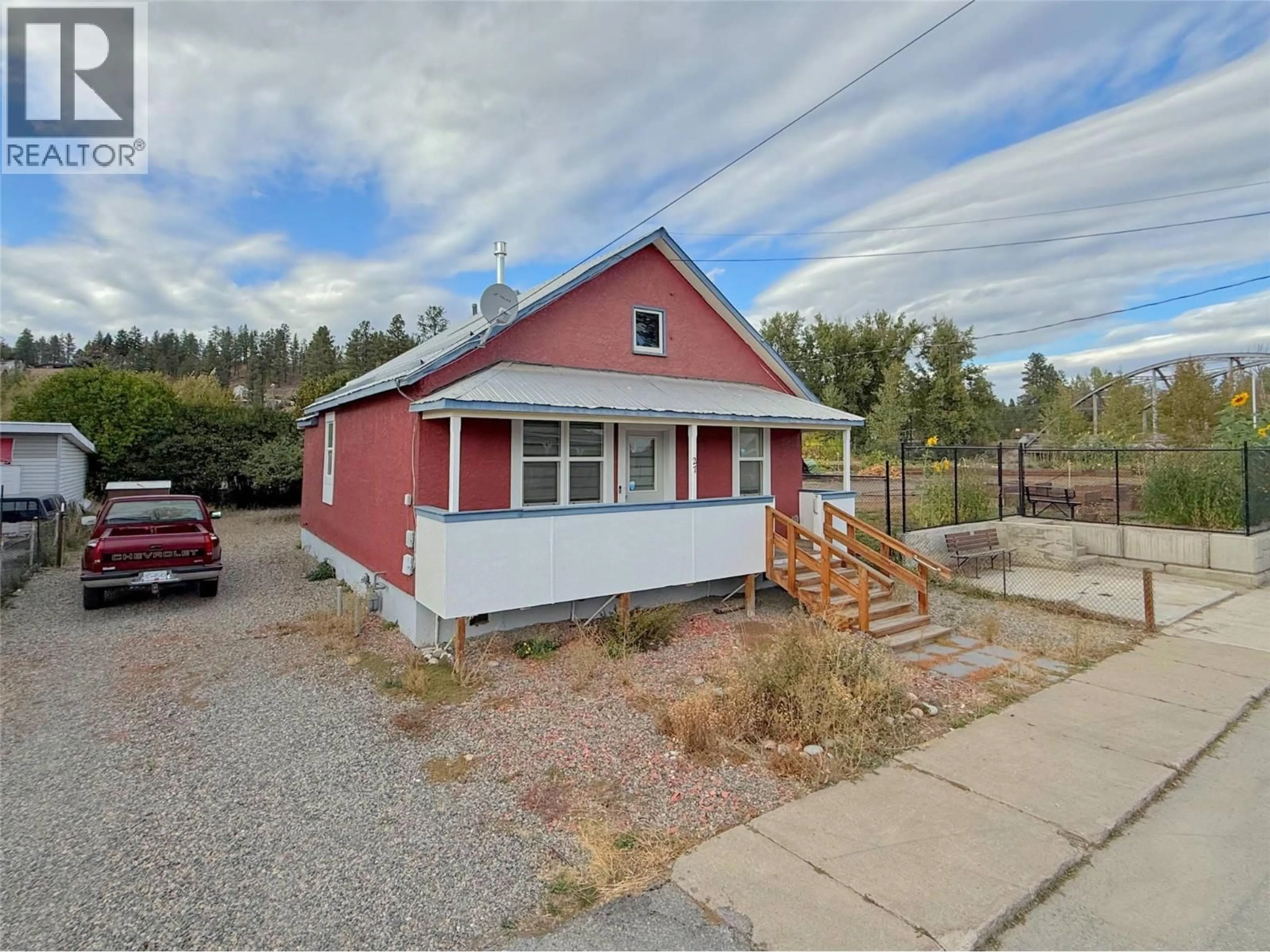 A pic from outside/outdoor area/front of a property/back of a property/a pic from drone, street for 27 FENCHURCH AVENUE, Princeton British Columbia V0X1W0