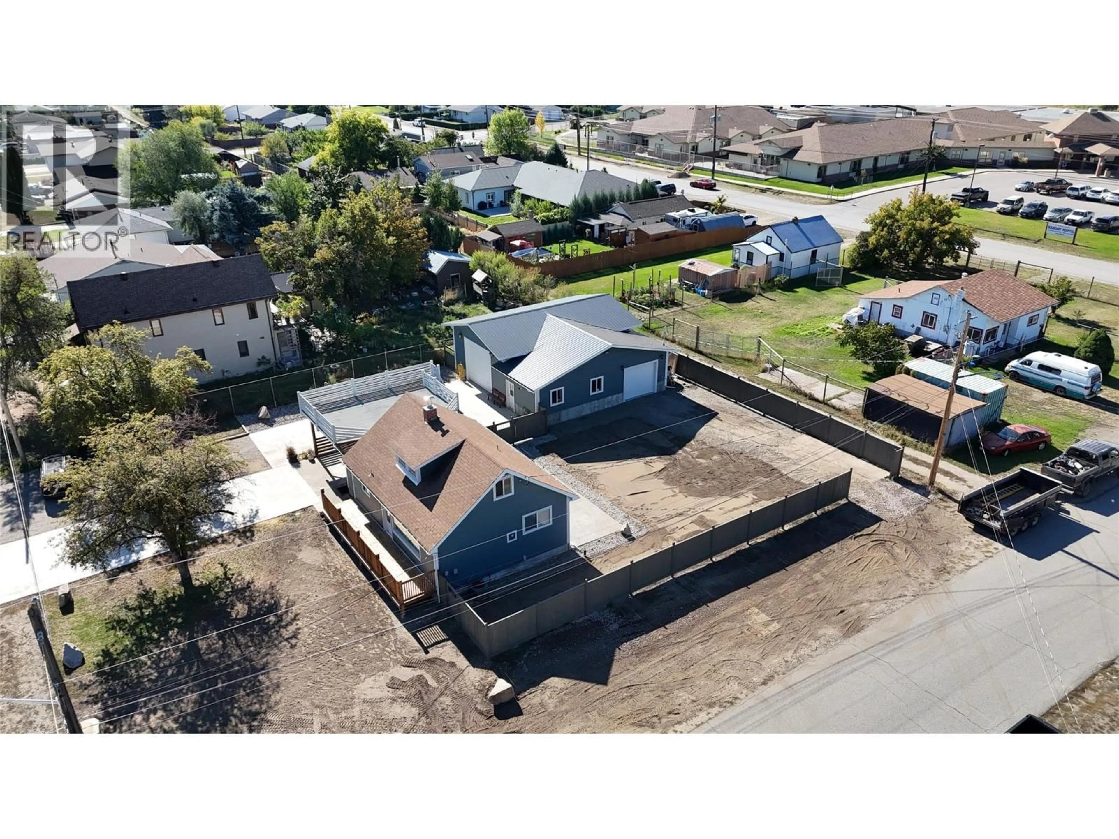 A pic from outside/outdoor area/front of a property/back of a property/a pic from drone, street for 7689 21ST STREET, Grand Forks British Columbia V0H1H2