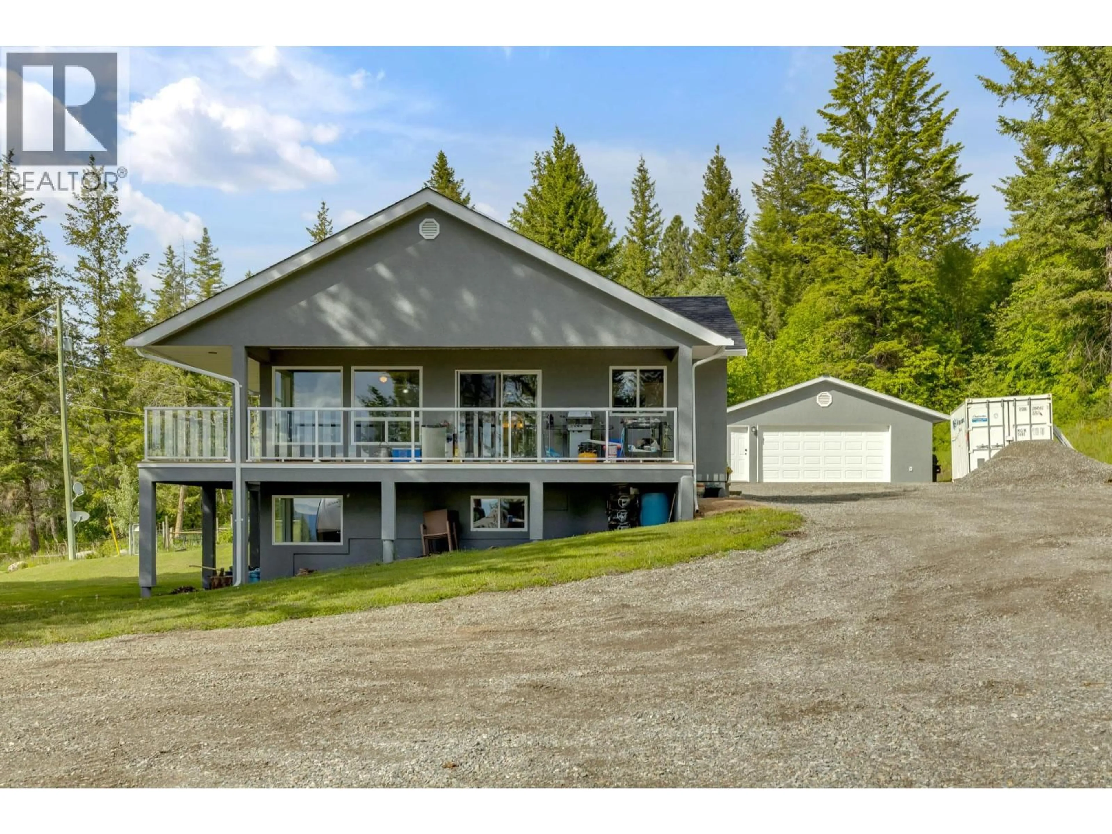 A pic from outside/outdoor area/front of a property/back of a property/a pic from drone, unknown for 6011 OYAMA LAKE ROAD, Lake Country British Columbia V4V2C9