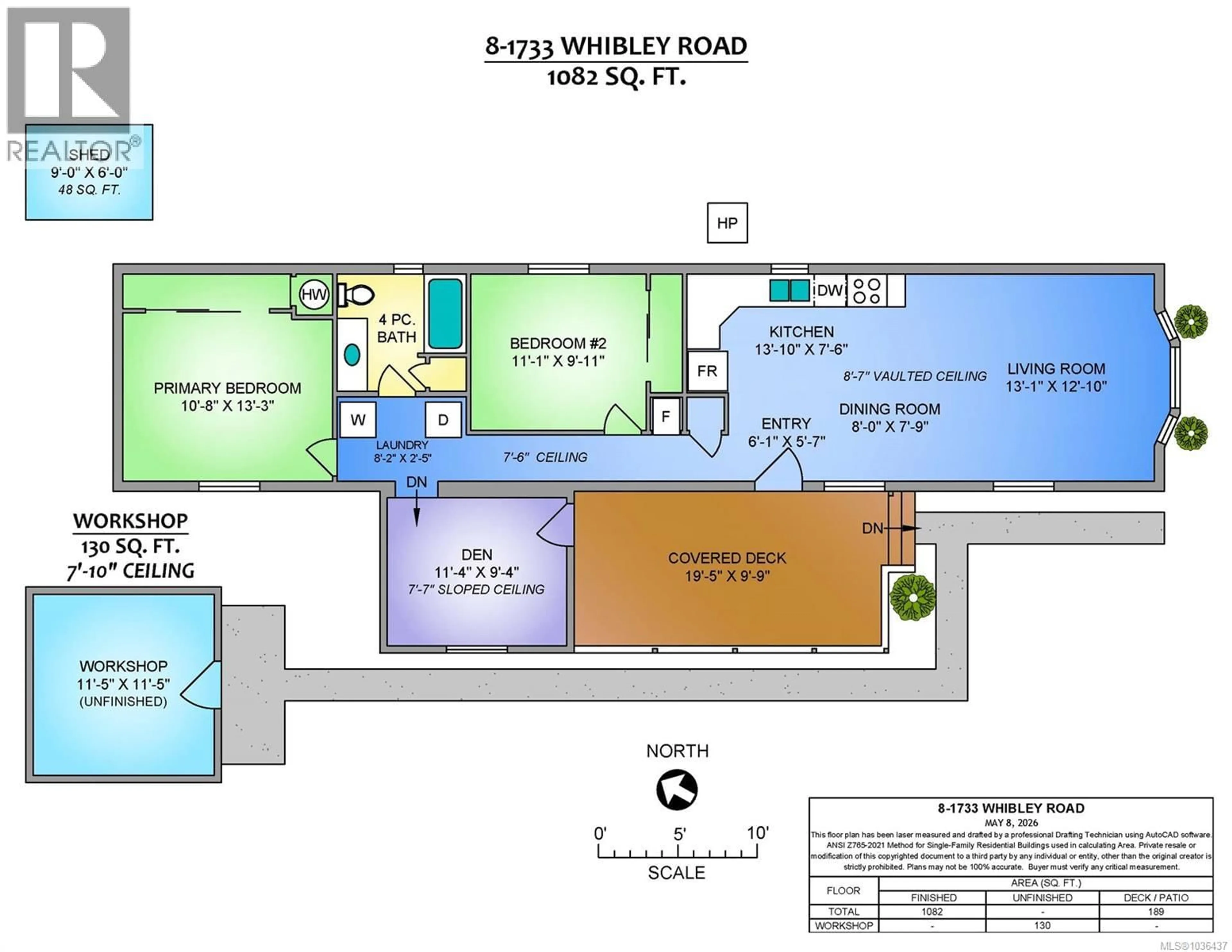 Floor plan for 8 - 1733 WHIBLEY ROAD, Errington British Columbia V0R1V0