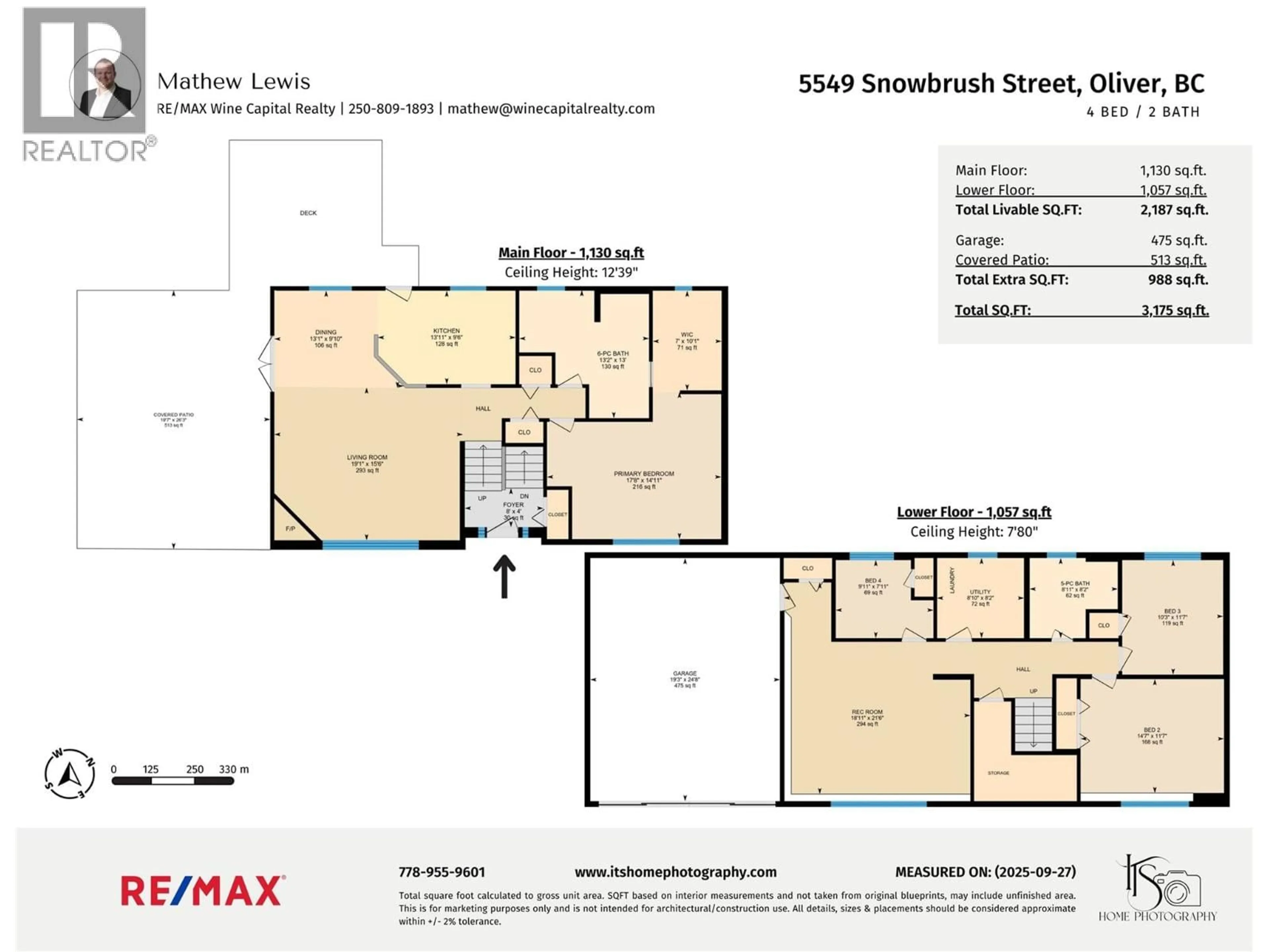 Floor plan for 5549 SNOWBRUSH STREET, Oliver British Columbia V0H1T9