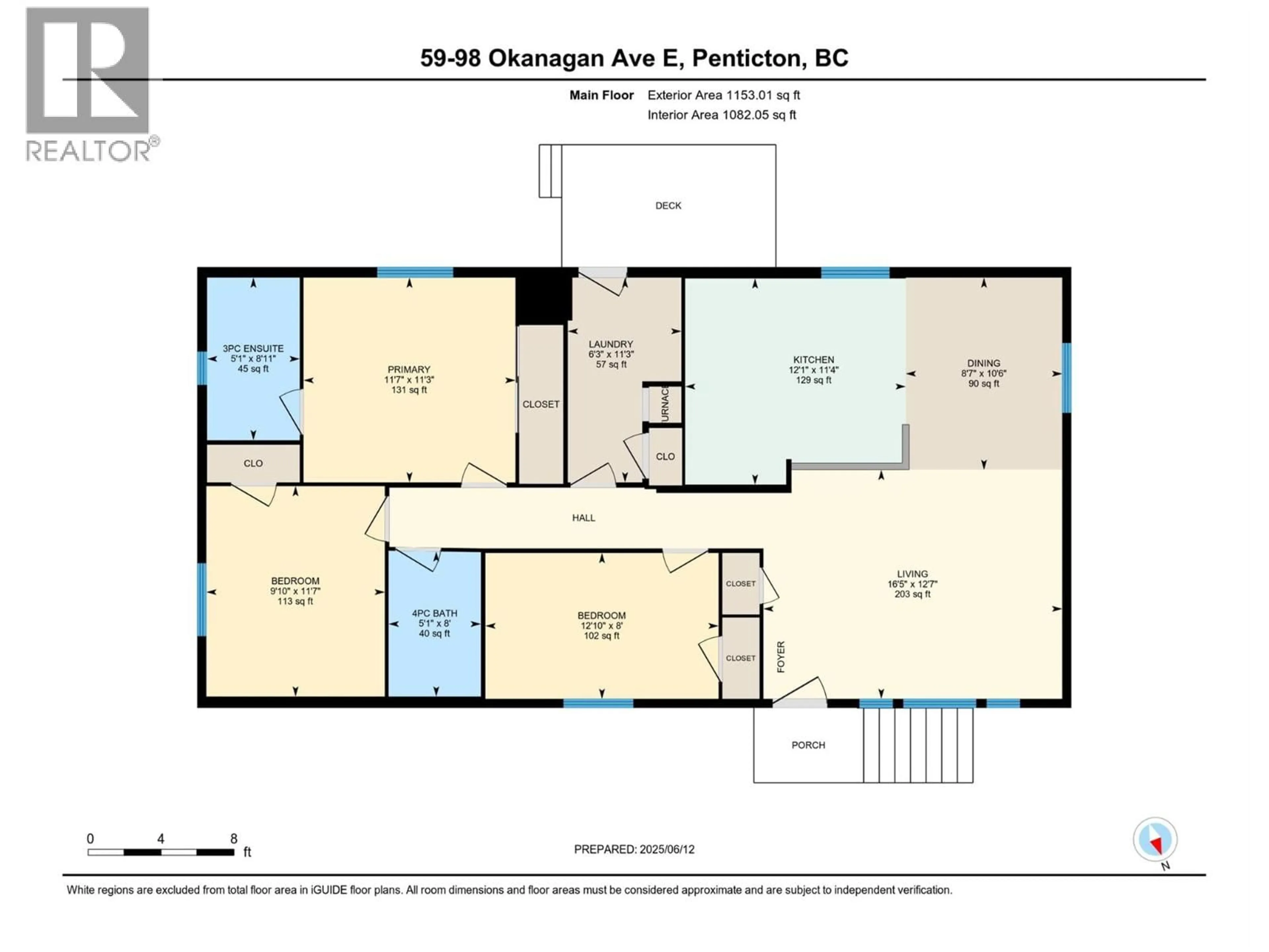 Floor plan for 59 - 98 OKANAGAN AVENUE, Penticton British Columbia V2A3J5