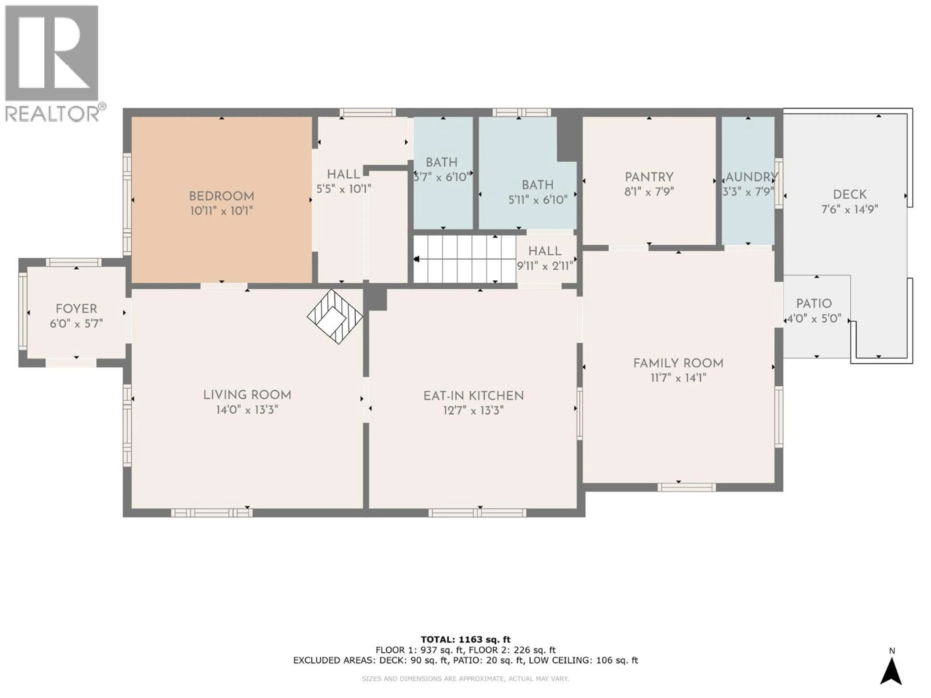 Floor plan for 1233 ETHEL STREET, Kelowna British Columbia V1Y2W6