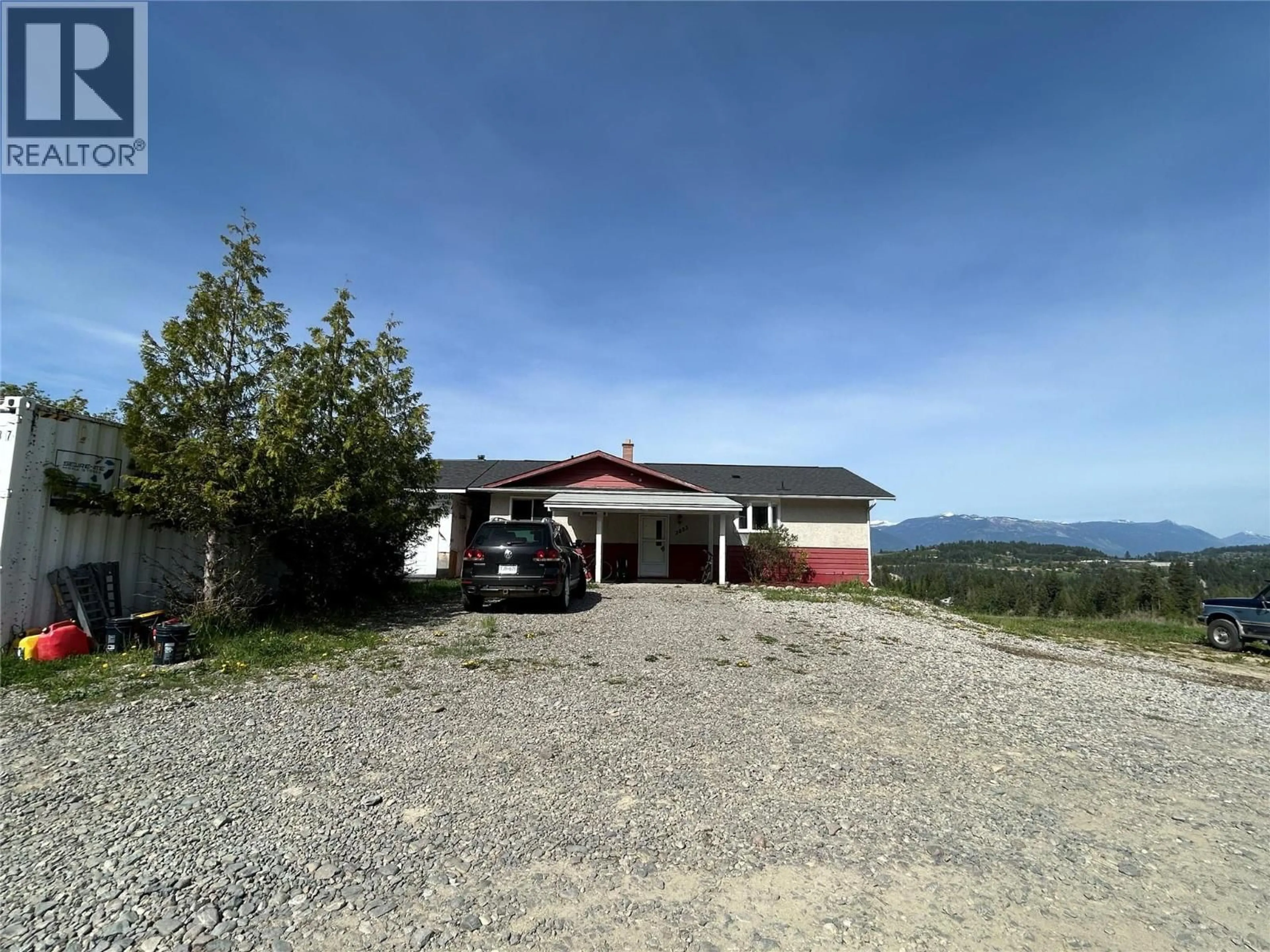 A pic from outside/outdoor area/front of a property/back of a property/a pic from drone, mountain view for 3853 MUZZY ROAD, Creston British Columbia V0B1C1