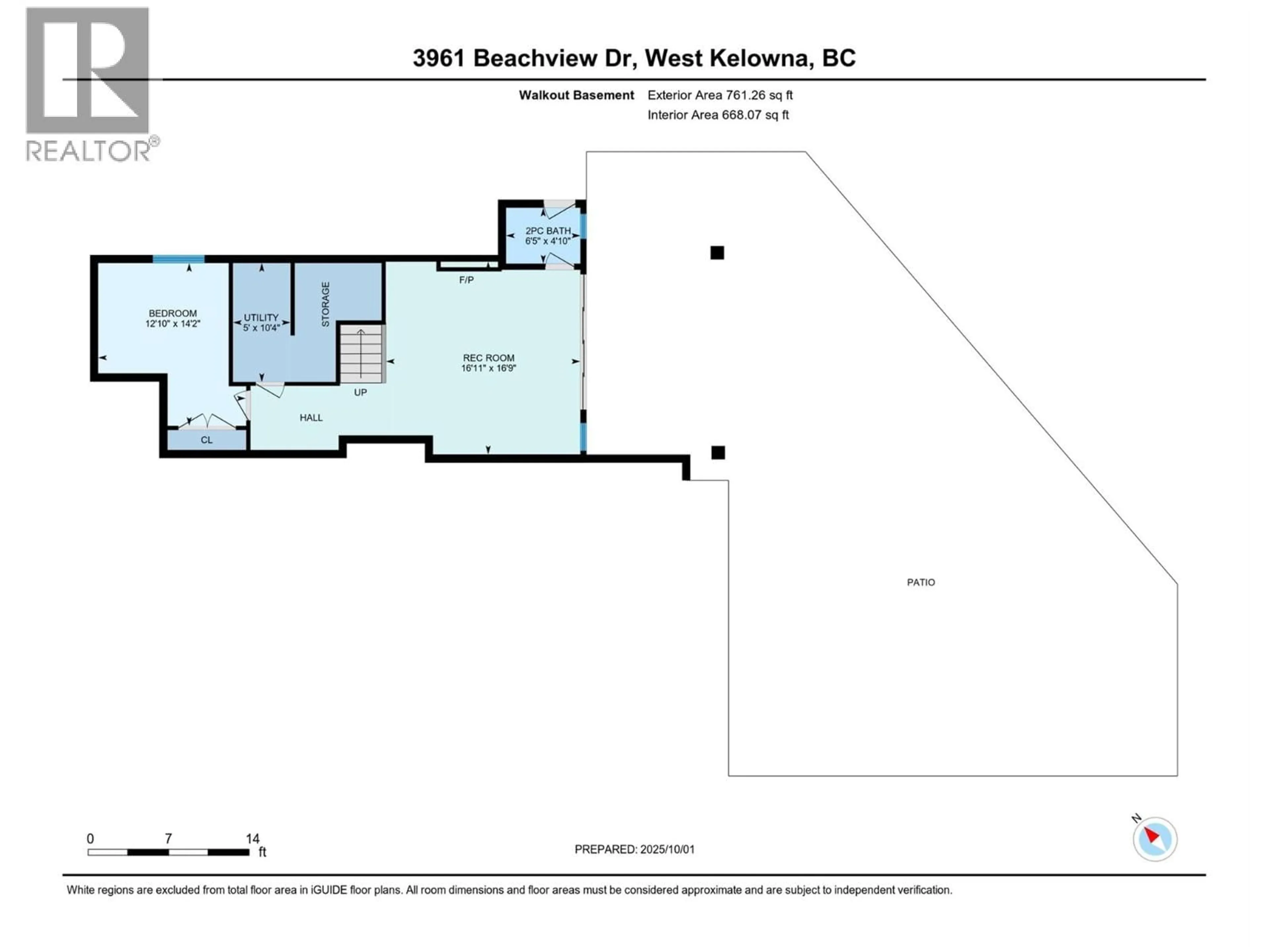 Floor plan for 3961 BEACHVIEW DRIVE EAST, West Kelowna British Columbia V4T2K1