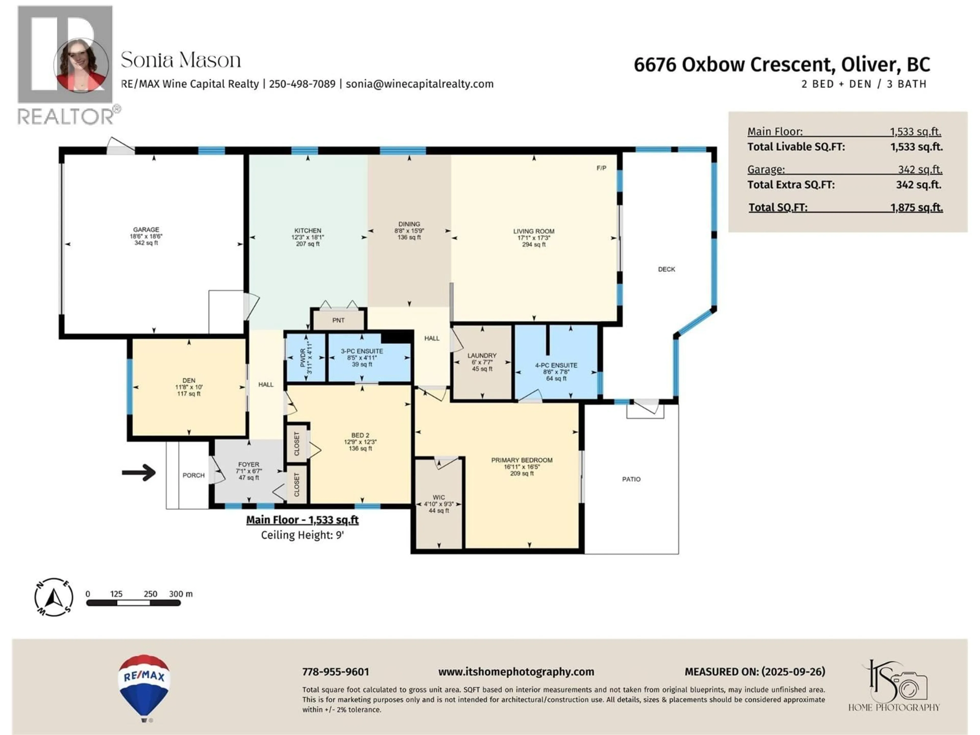 Floor plan for 6676 OXBOW CRESCENT, Oliver British Columbia V0H1T4