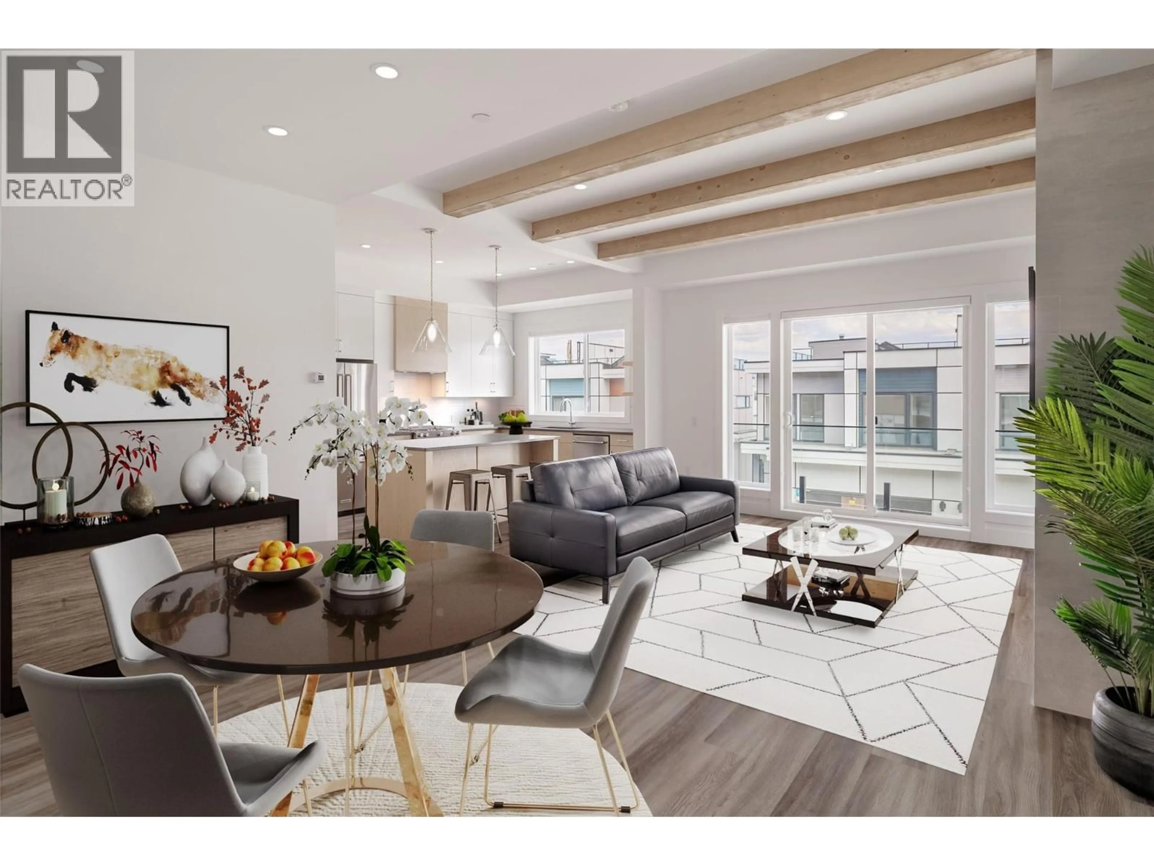 Living room with furniture, wood/laminate floor for 160 - 2100 CAMPBELL ROAD, West Kelowna British Columbia V1Z1S9