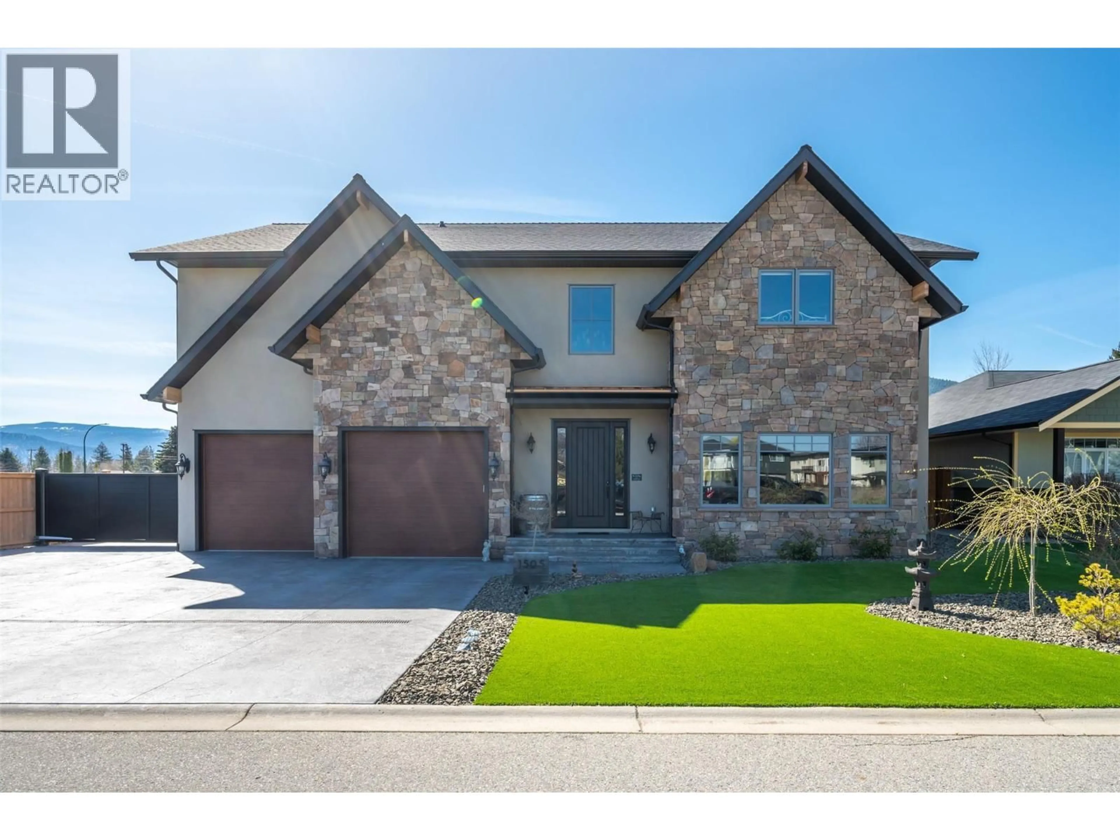Home with brick exterior material, street for 1505 BRITTON ROAD, Summerland British Columbia V0H1Z9