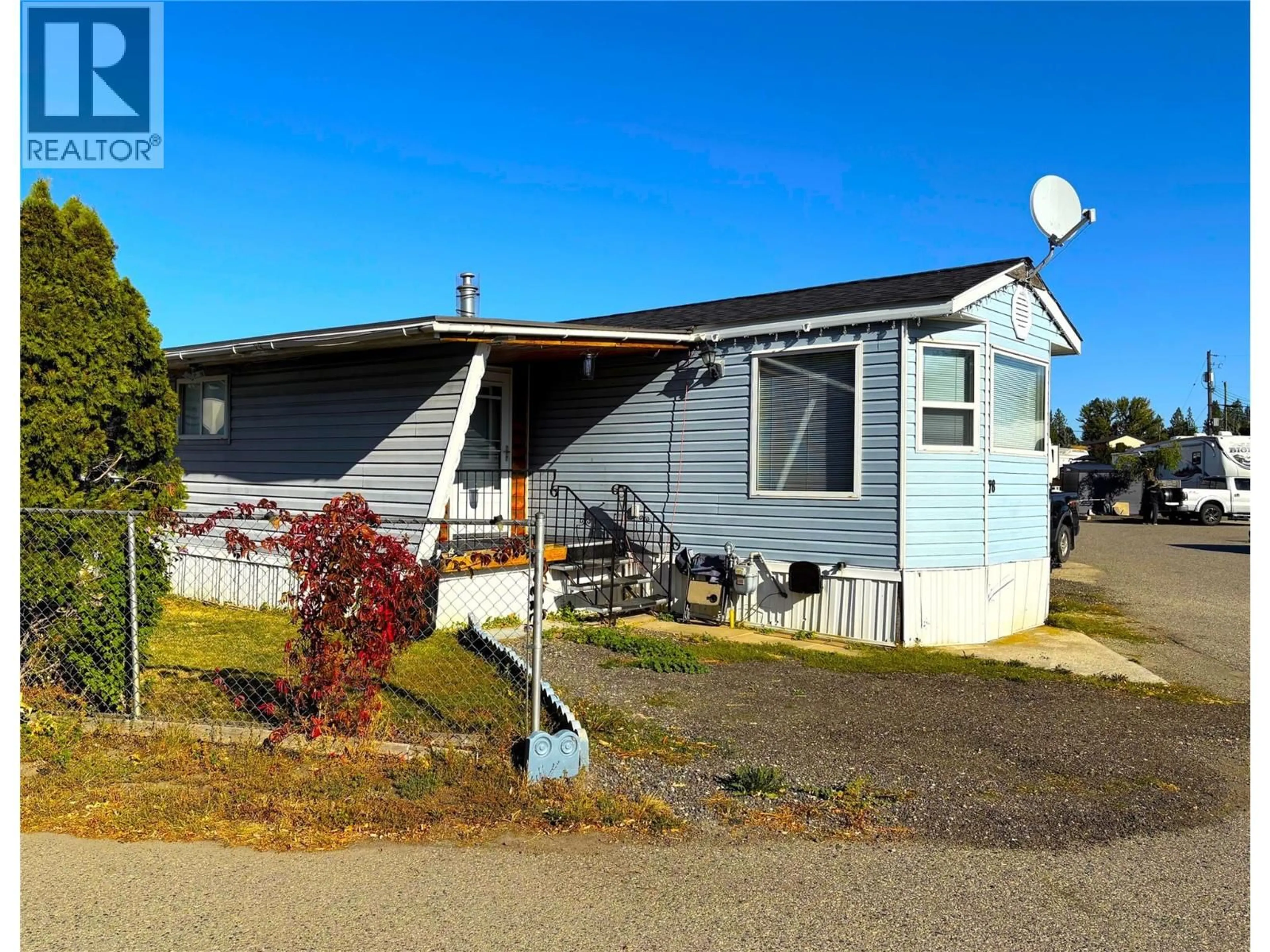 Home with vinyl exterior material, street for 78 - 7841 HIGHWAY 97 OTHER NORTH, Kelowna British Columbia V4V1E7