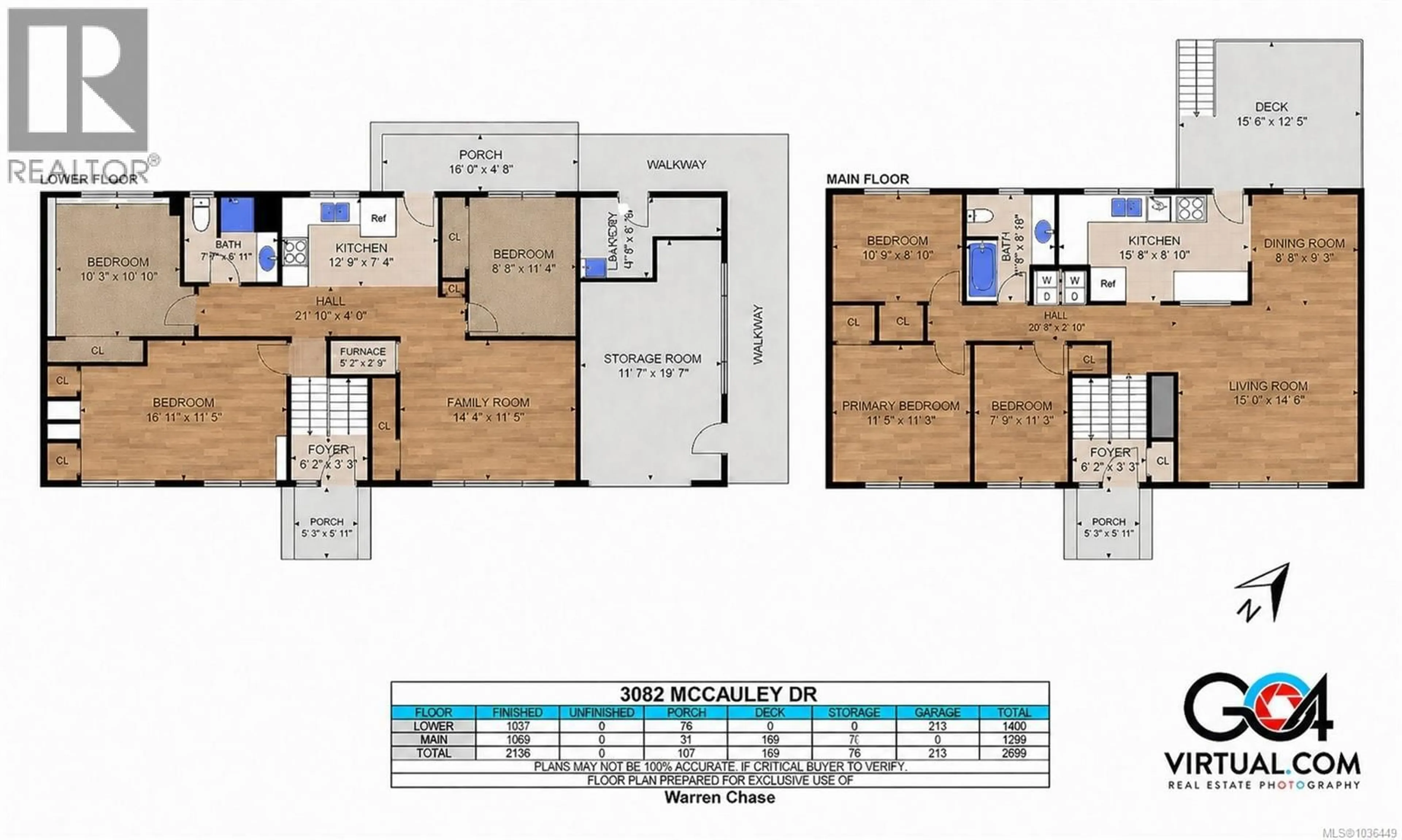 Floor plan for 3082 MCCAULEY DRIVE, Nanaimo British Columbia V9T1V8