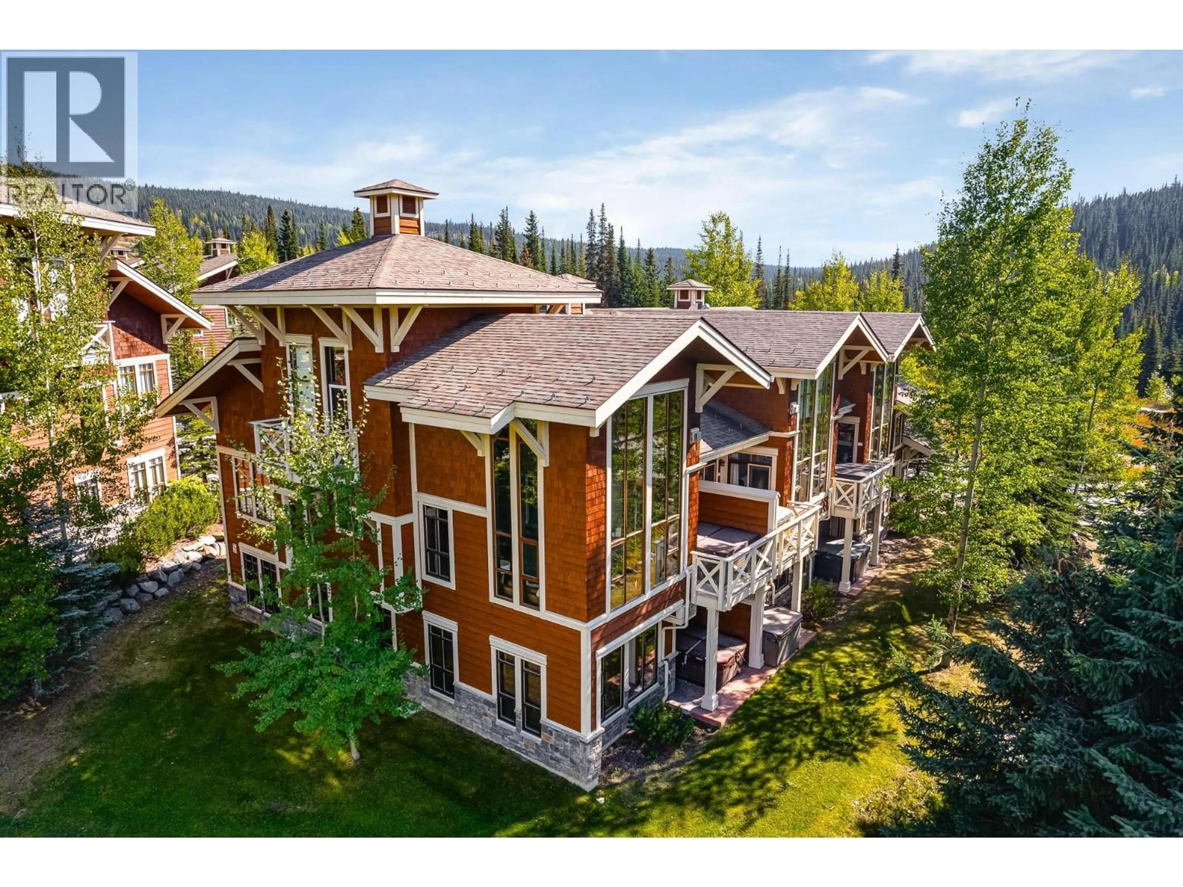 A pic from outside/outdoor area/front of a property/back of a property/a pic from drone, mountain view for 3 - 5005 VALLEY DRIVE, Kamloops British Columbia V0E5N0