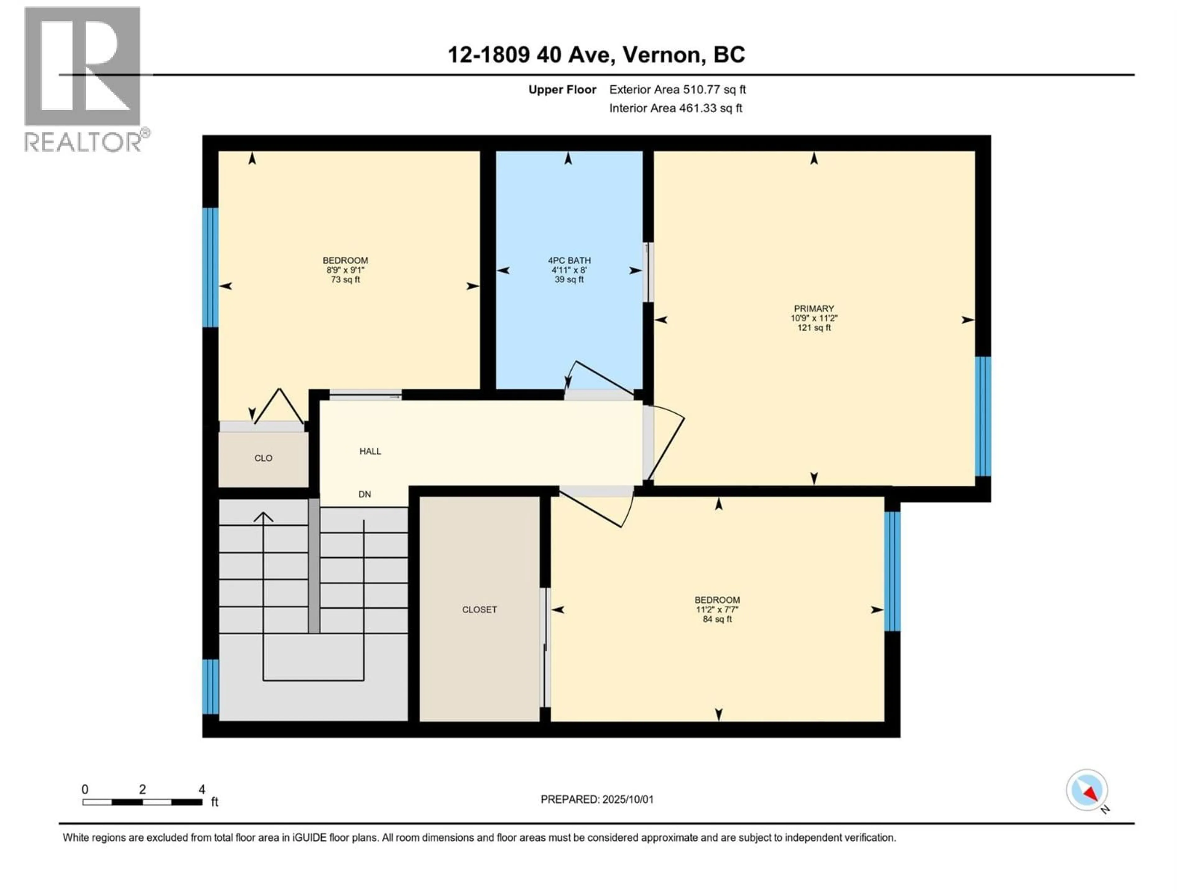 Floor plan for 12 - 1809 40 AVENUE, Vernon British Columbia V1T7X4